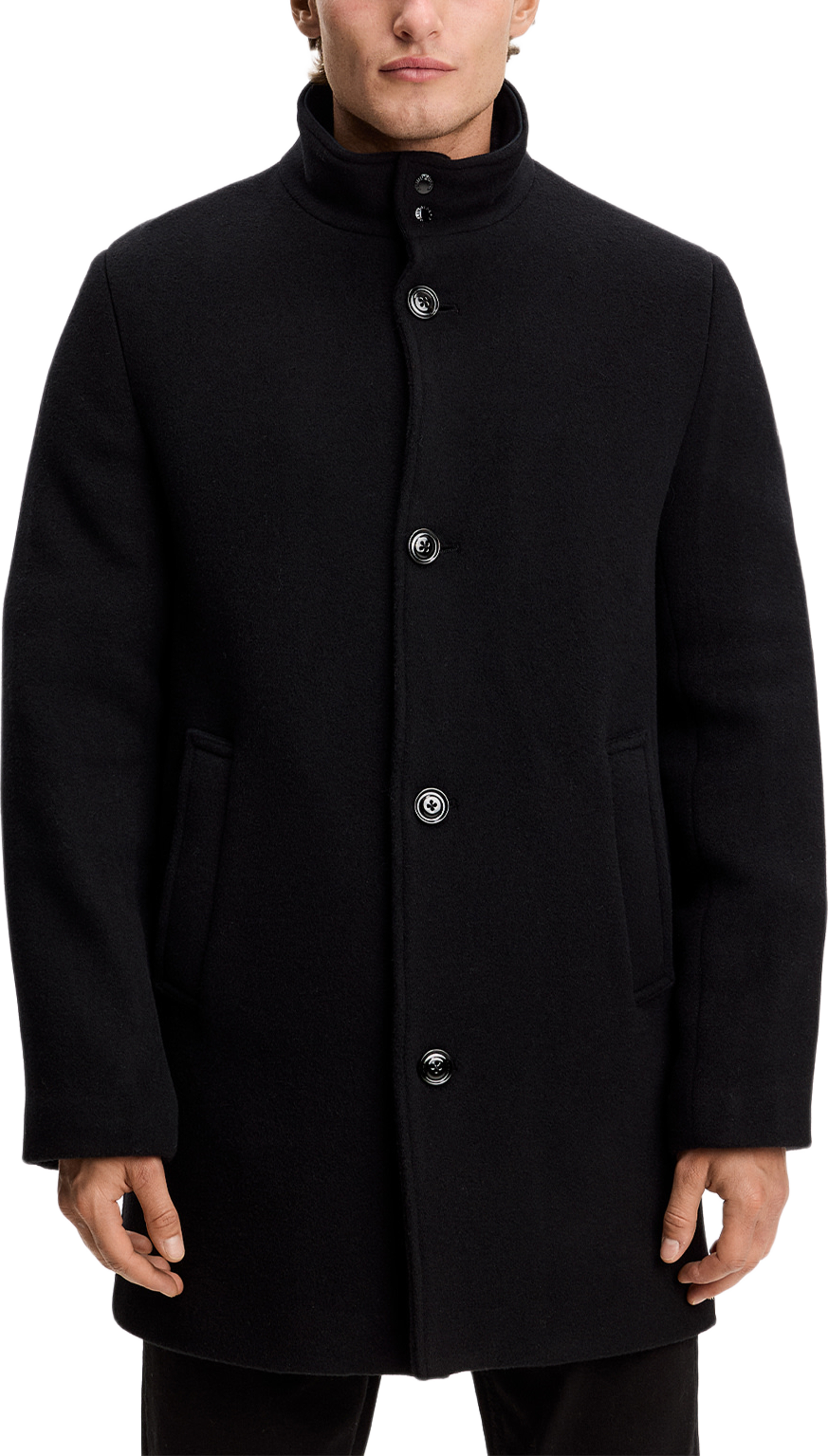 Lexon Wool Coat, från J.Lindeberg, i färgen Black. Klicka för att öppna bilden i stort format