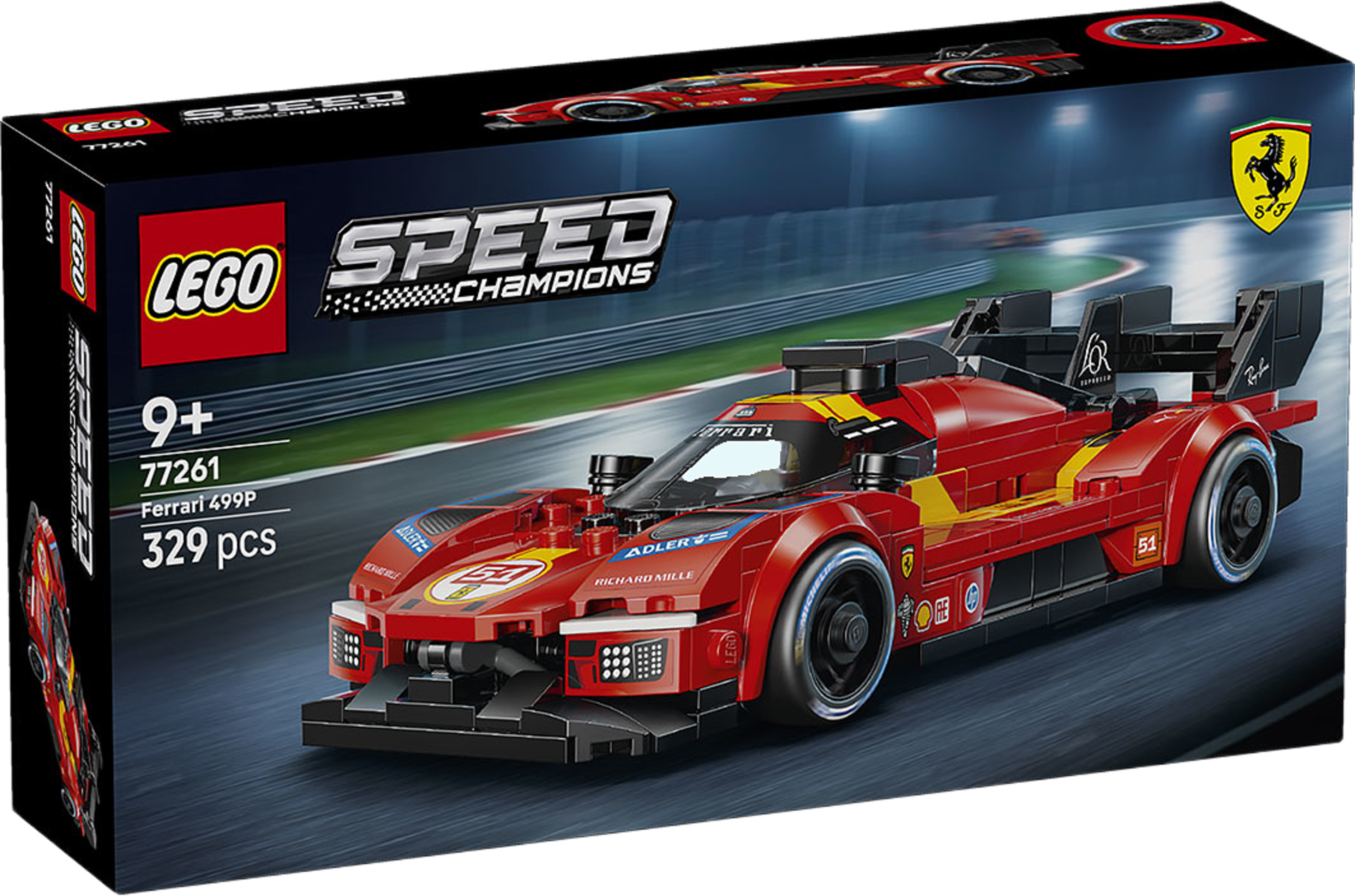 Speed Champions Ferrari 499P Fanprodukt med Ferrari 77261, från LEGO. Klicka för att öppna bilden i stort format
