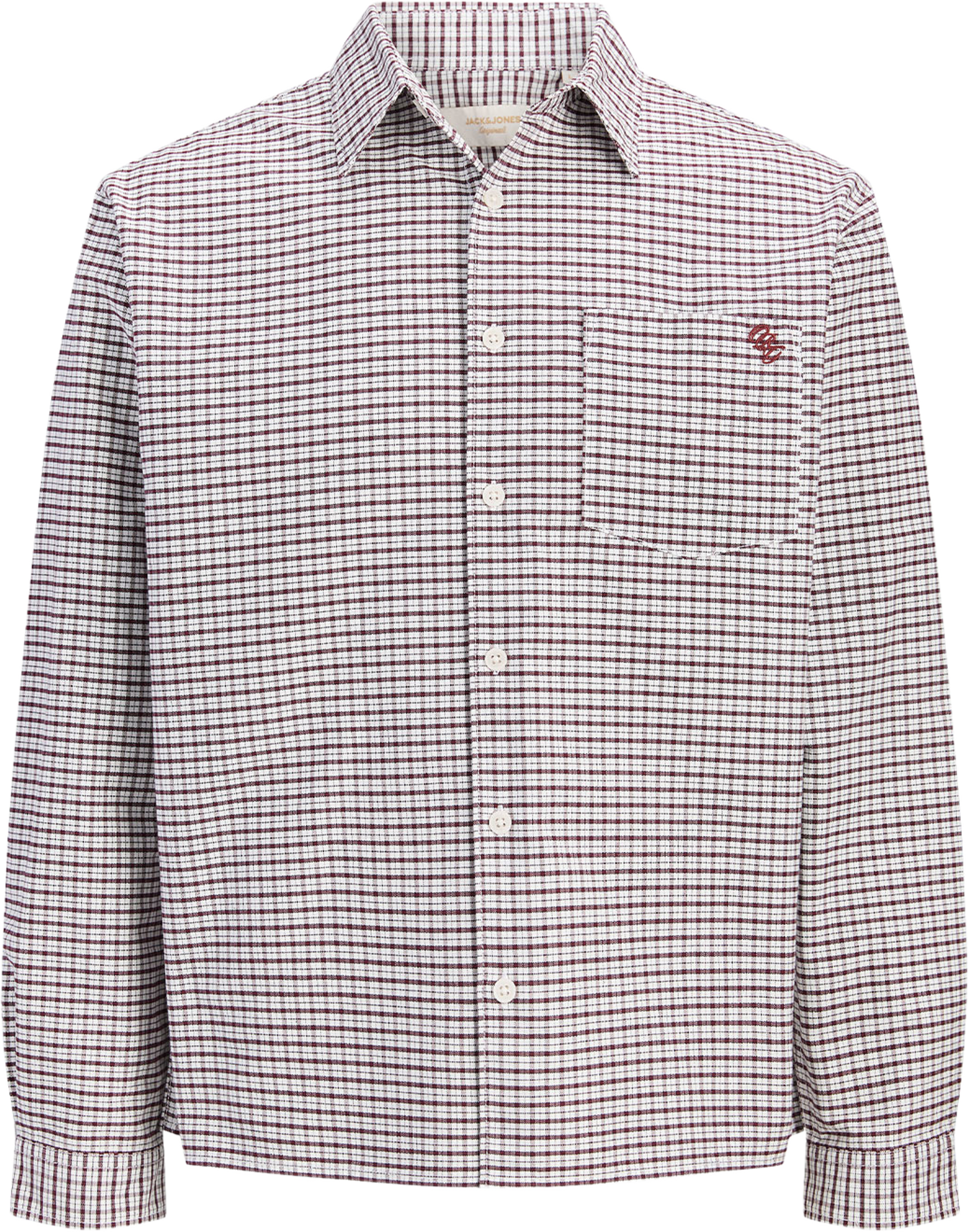 Fredriksbergs Oxford Shirt, från Jack & Jones, i färgen Chocolate Truffle Checks. Klicka för att öppna bilden i stort format