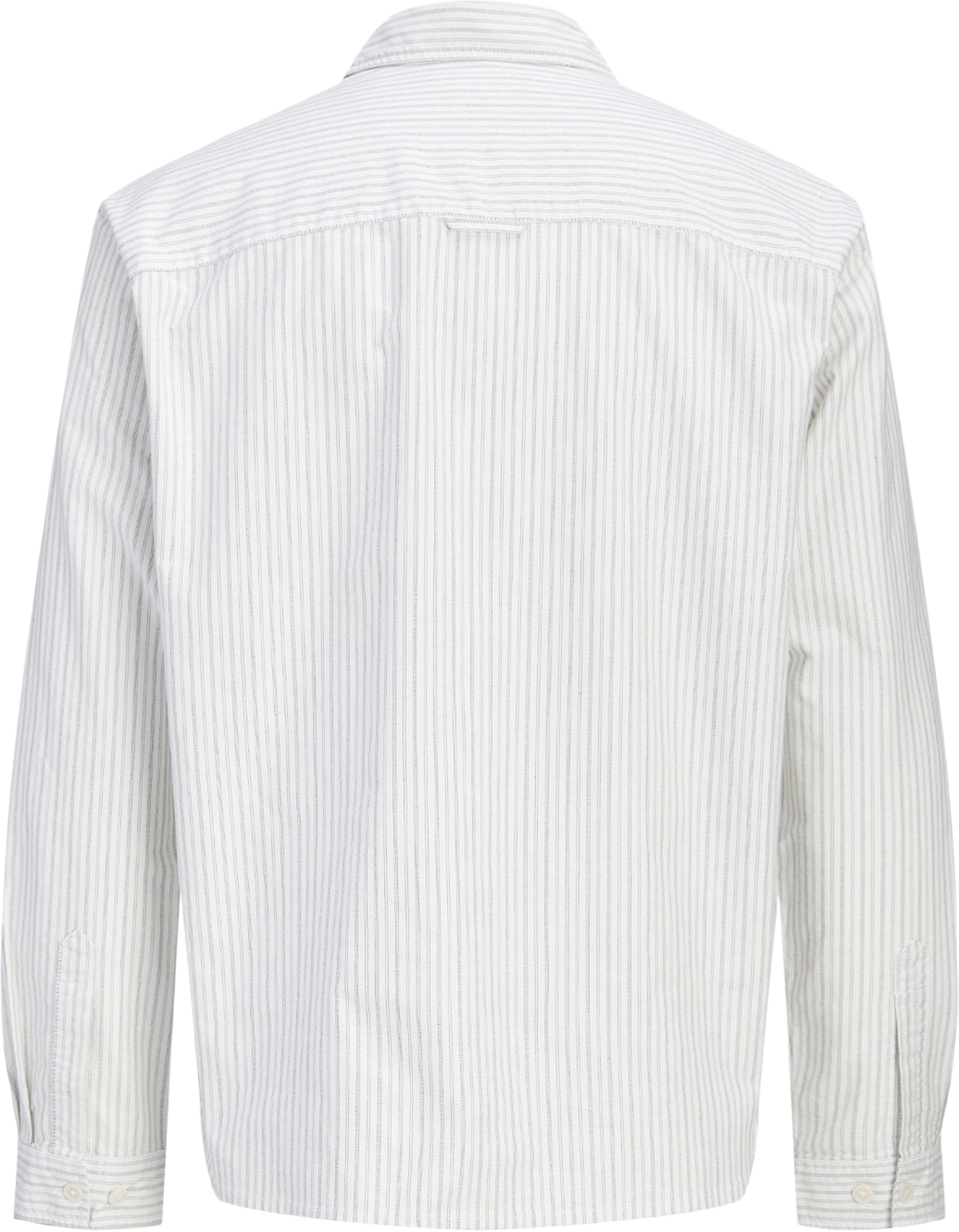 Fredriksbergs Oxford Shirt, från Jack & Jones, i färgen Snow White Stripes. Klicka för att öppna bilden i stort format