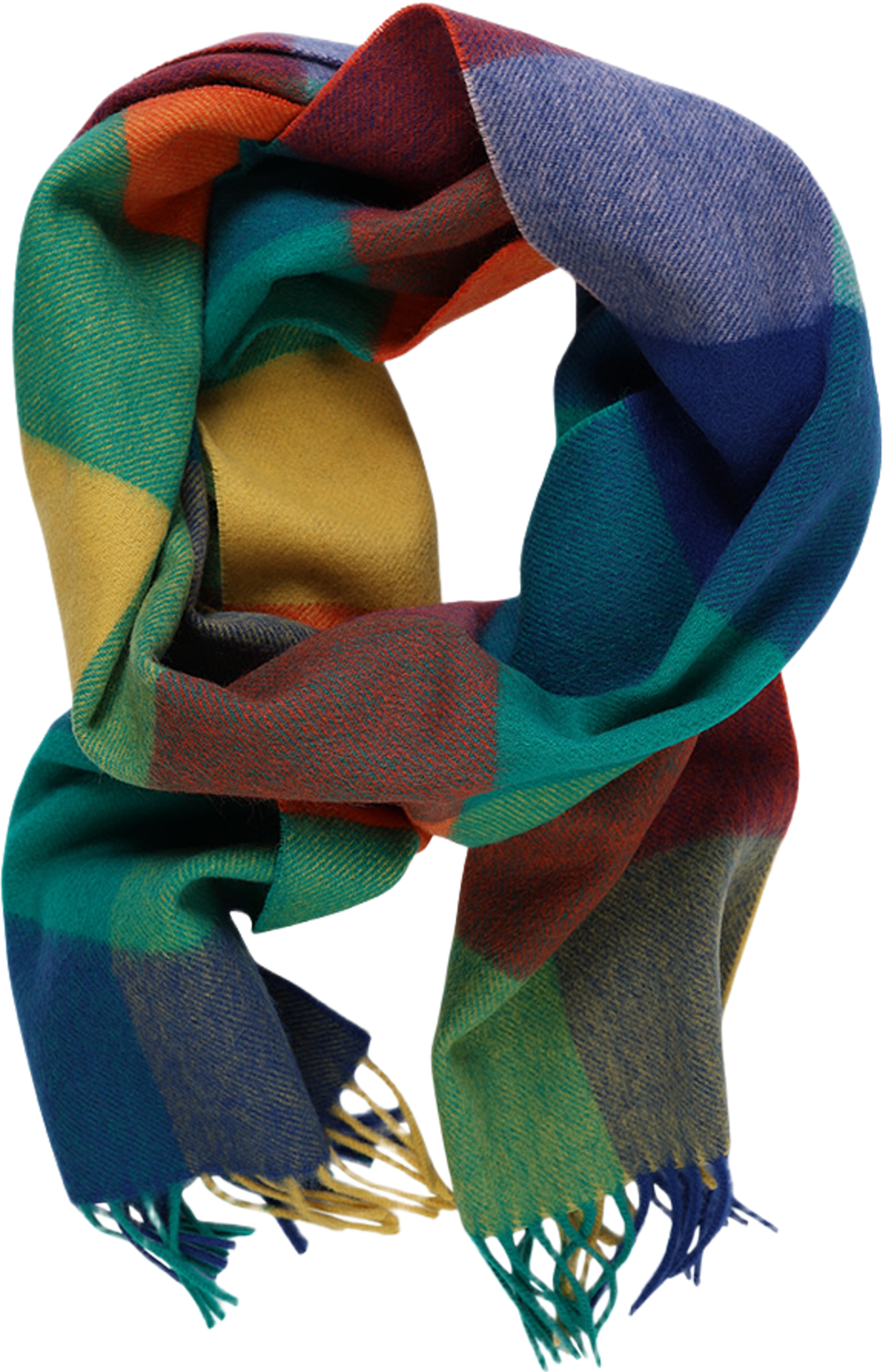 Halsduk i ull med rutmönster, från Amanda Christensen, i färgen Multi Colour 2. Klicka för att öppna bilden i stort format