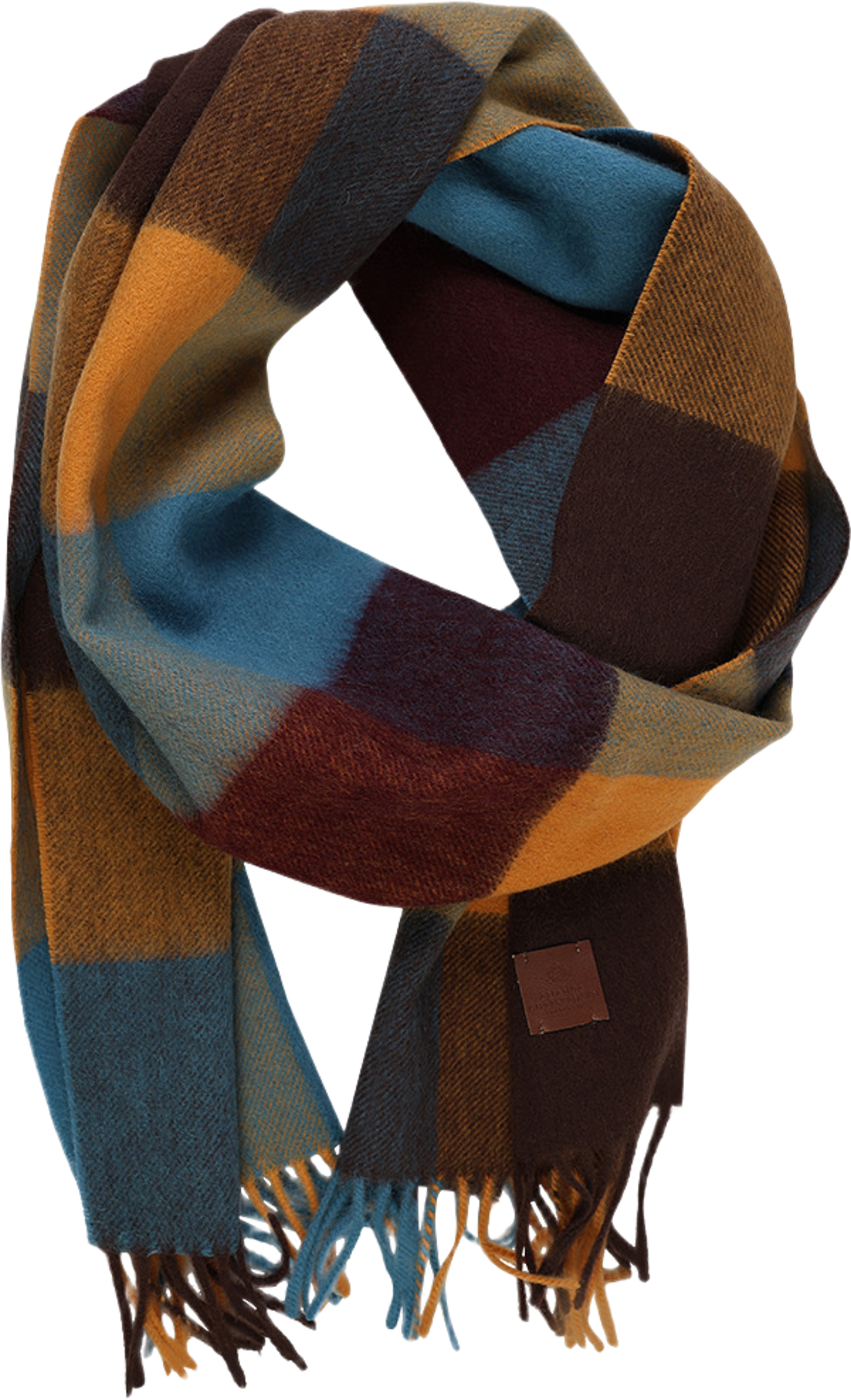 Halsduk i ull med rutmönster, från Amanda Christensen, i färgen Multi Colour 1. Klicka för att öppna bilden i stort format