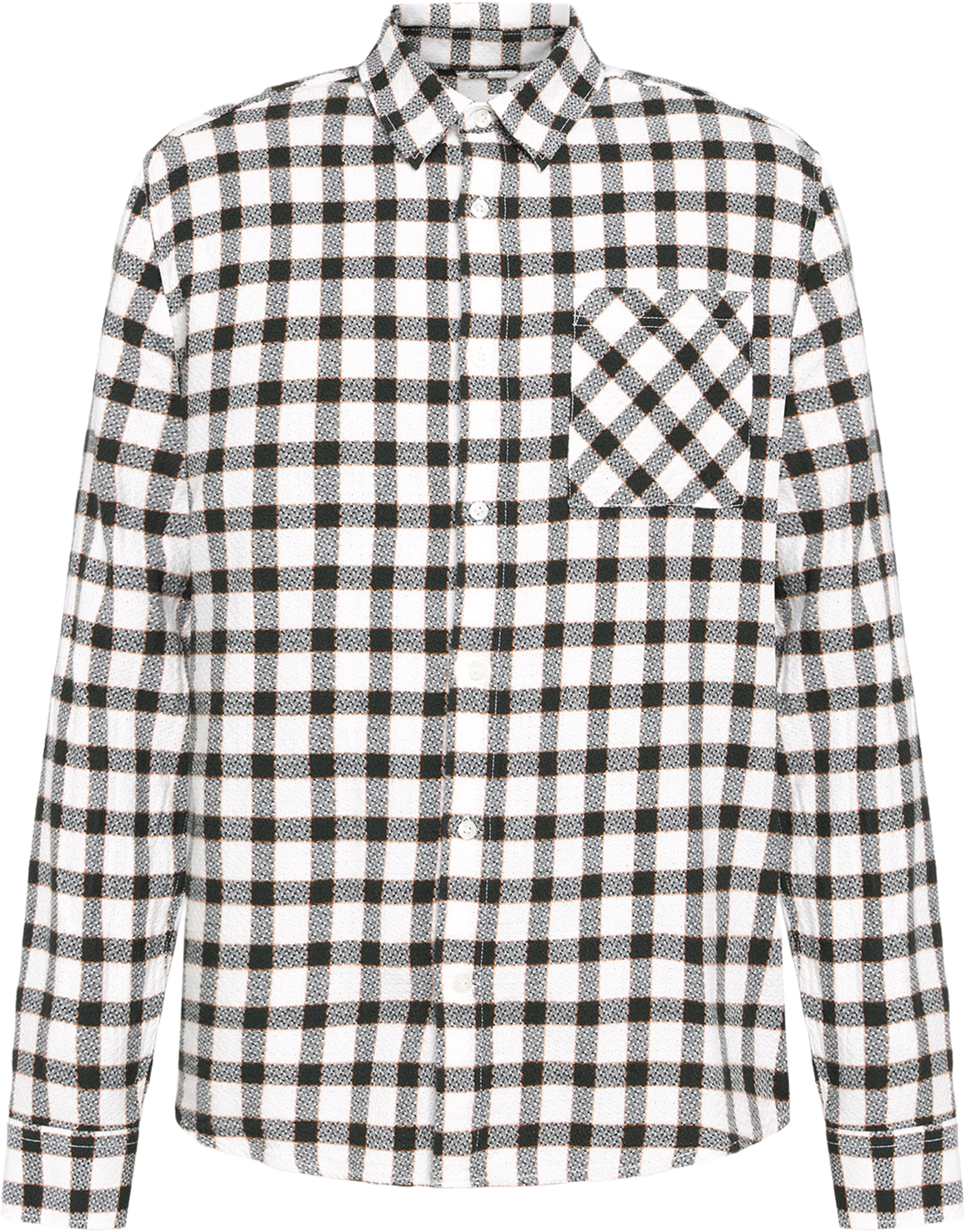 Dune Regular Checked Structure Shirt, från Knowledge Cotton Apparel, i färgen 7037 Green Check. Klicka för att öppna bilden i stort format