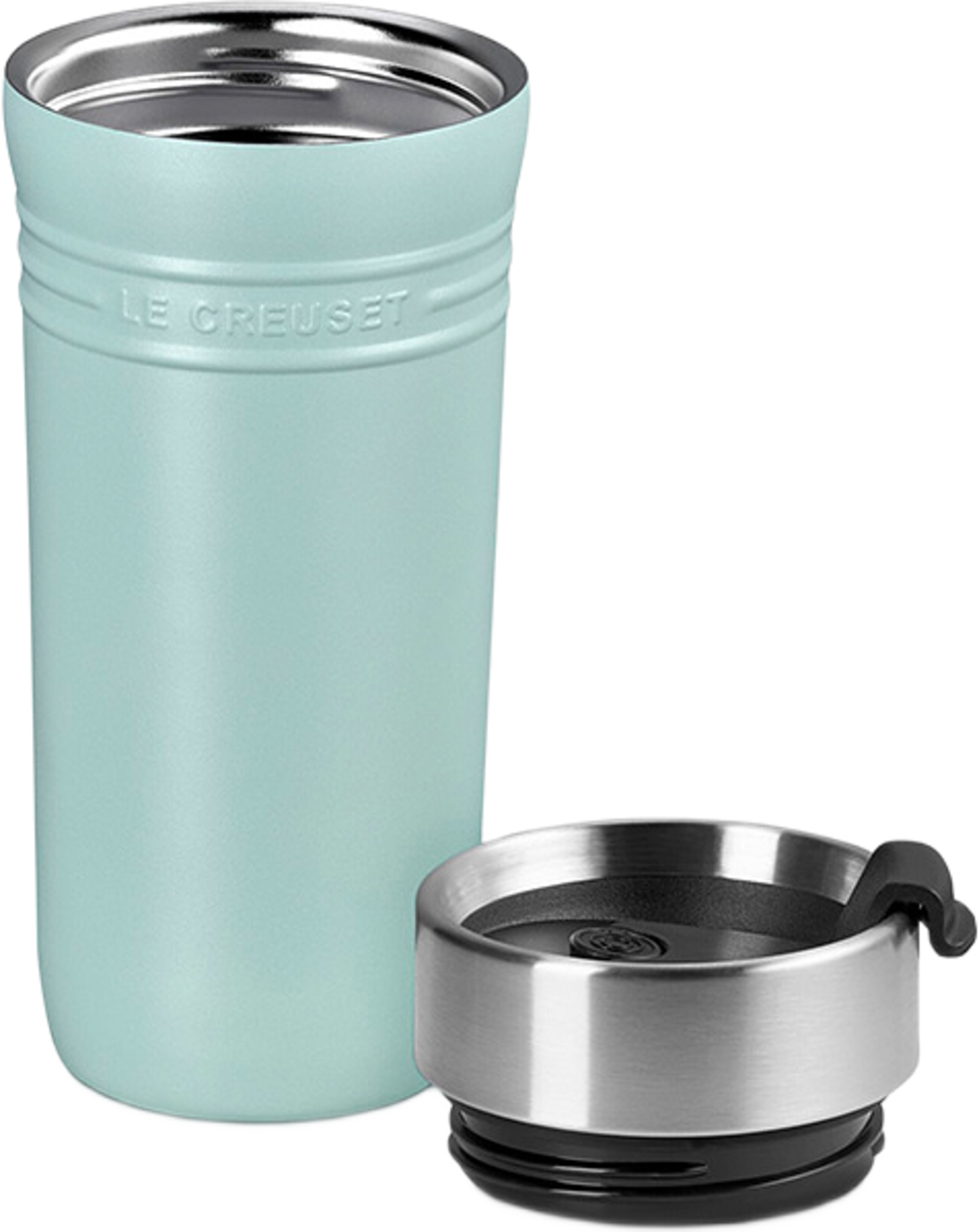 On The Go mugg 350ml Sea Salt, från Le Creuset, i färgen Sea Salt. Klicka för att öppna bilden i stort format