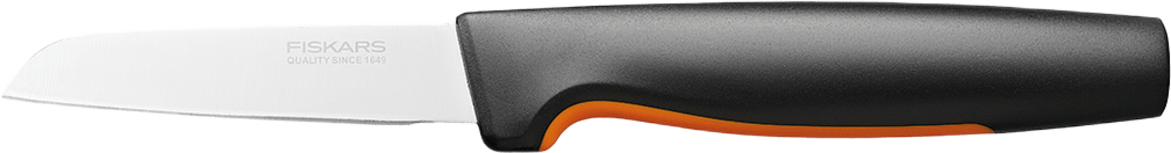 Skalkniv FF rakt knivblad GRS, från Fiskars, i färgen Svart / Orange. Klicka för att öppna bilden i stort format