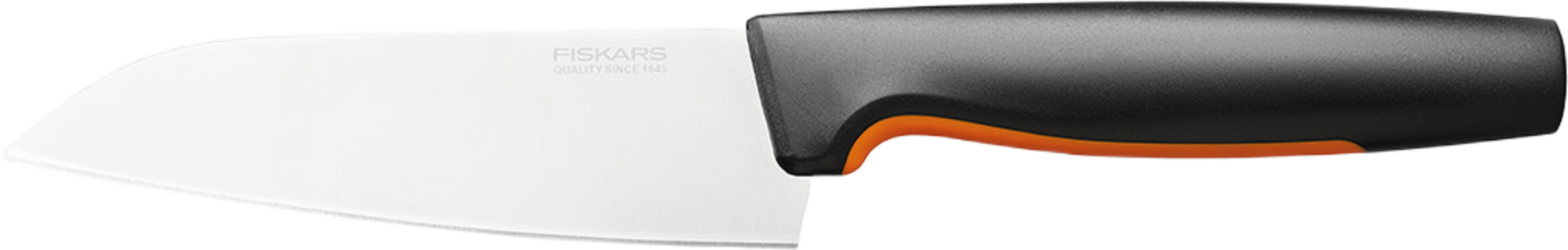Kockkniv FF liten GRS, från Fiskars, i färgen Svart / Orange. Klicka för att öppna bilden i stort format