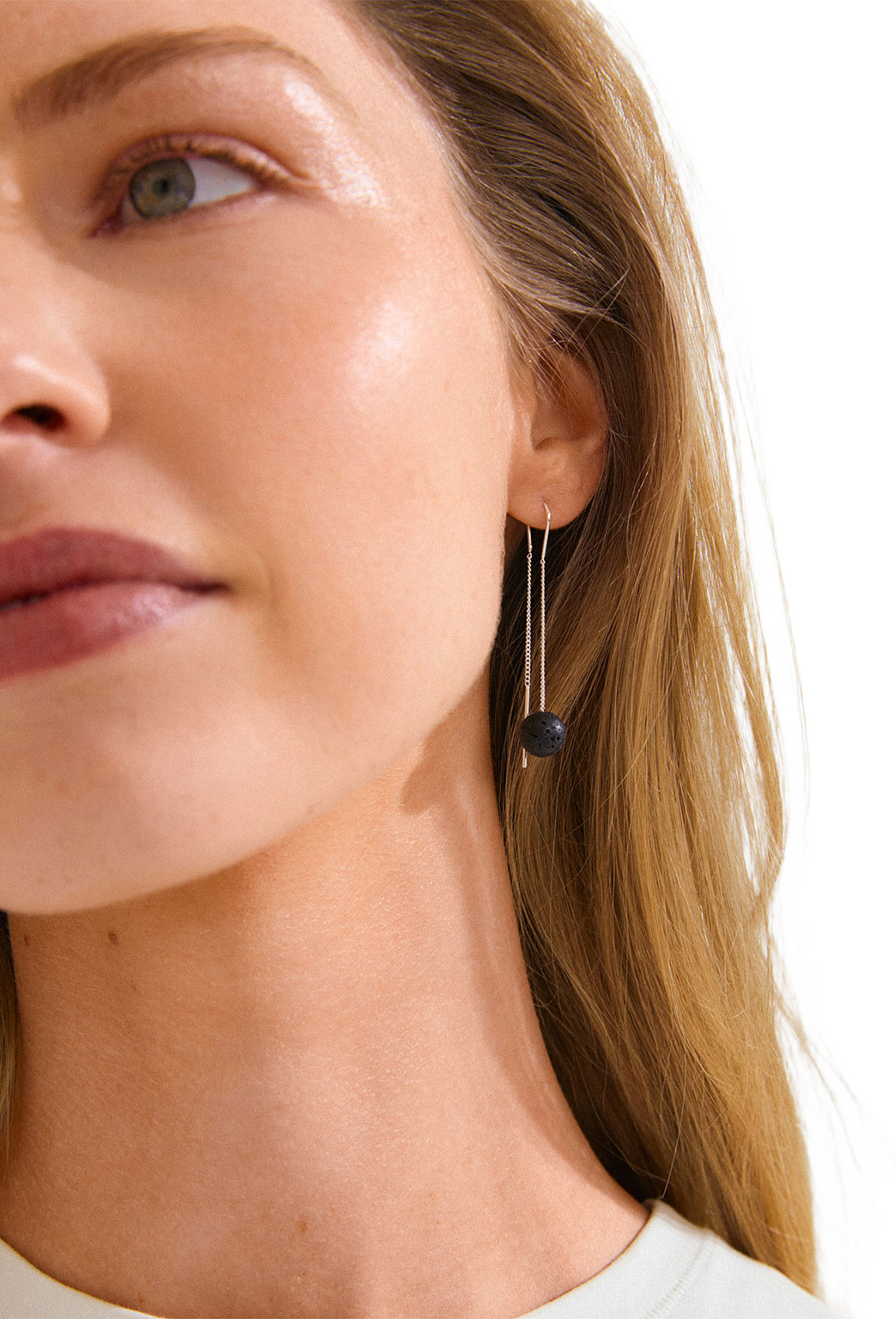 ROOT chain earrings silver-plated, från Pilgrim, i färgen Silver Plated. Klicka för att öppna bilden i stort format