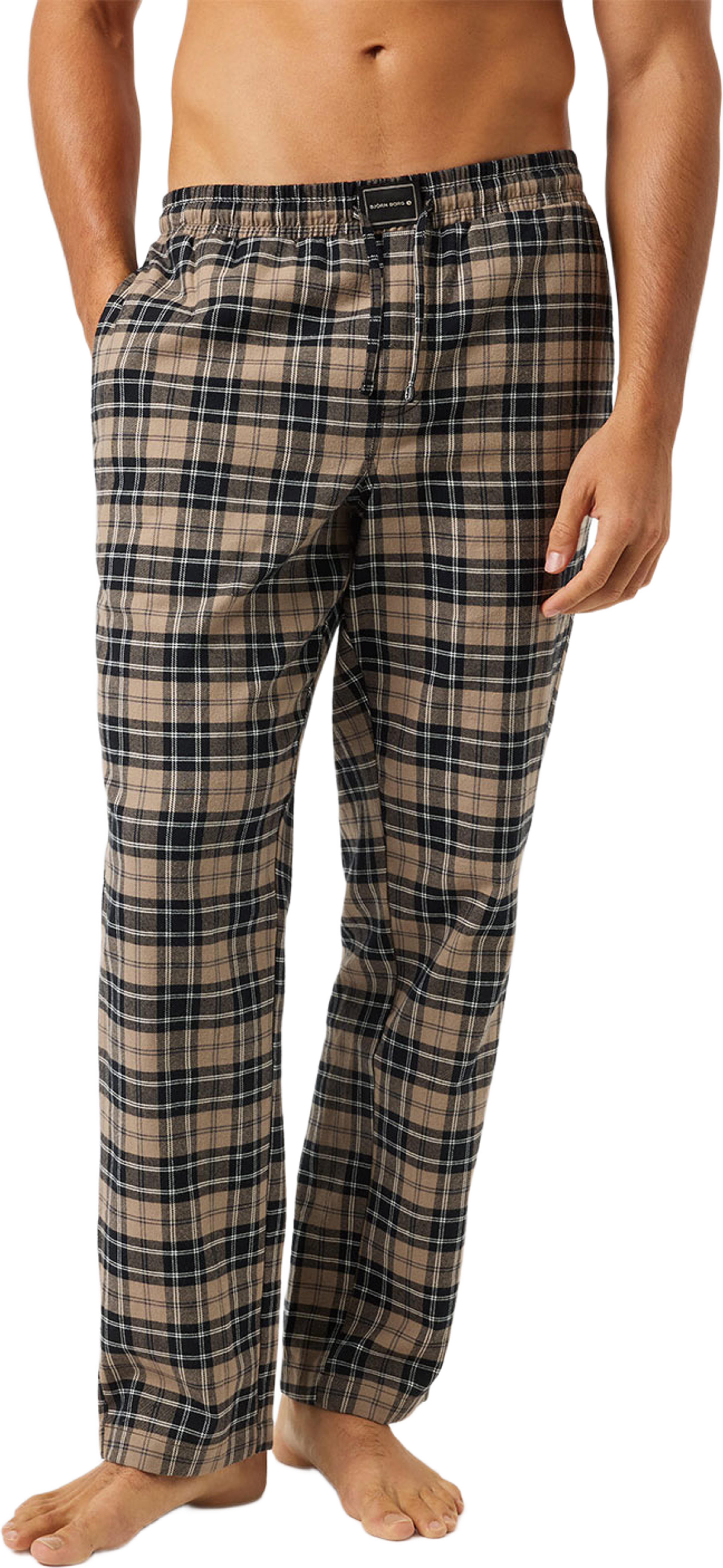 Core Flannel Pyjama Pants, från Björn Borg, i färgen Bb Small Tartan 3. Klicka för att öppna bilden i stort format