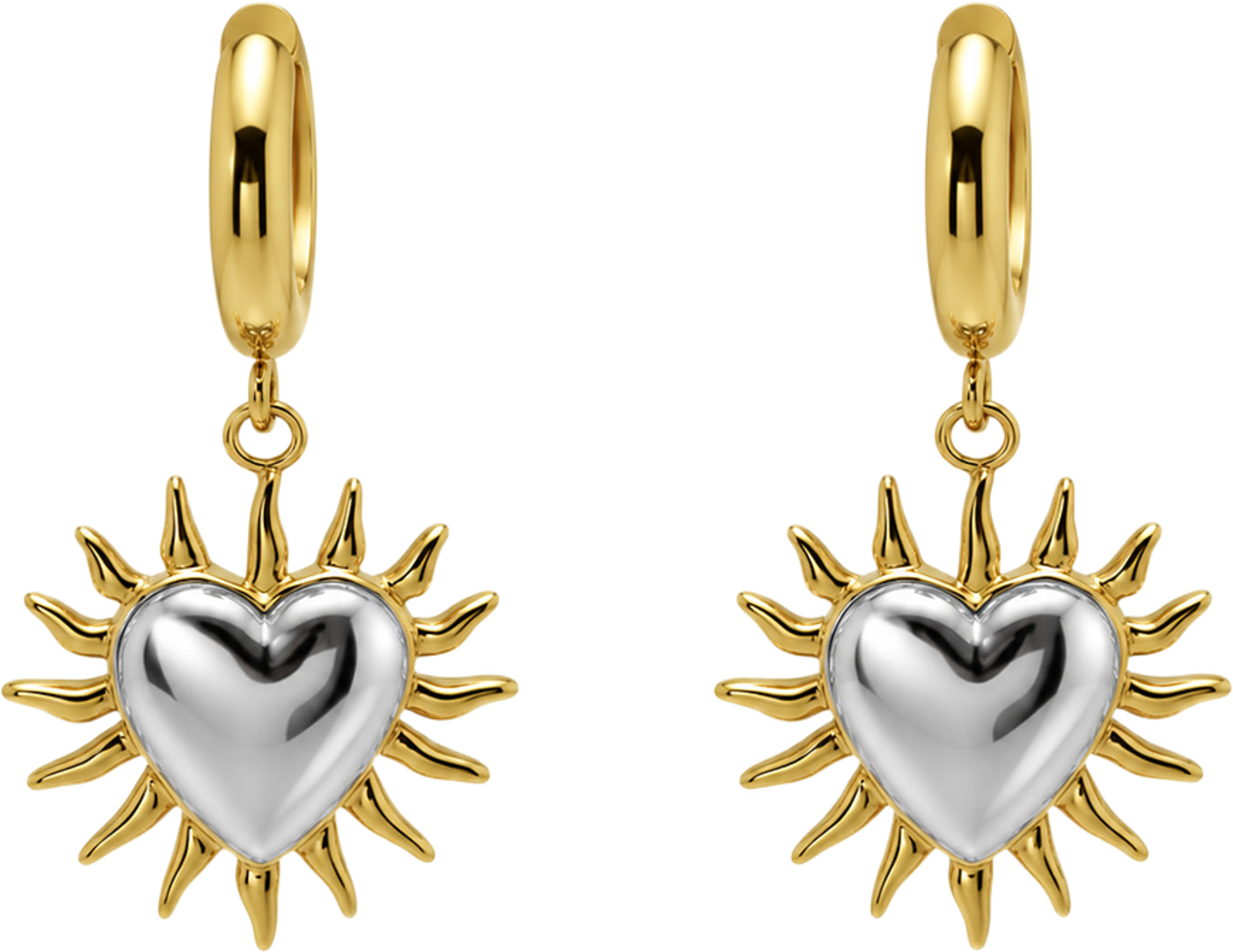 Roma Earring, från WOS, i färgen Gold/Silver. Klicka för att öppna bilden i stort format