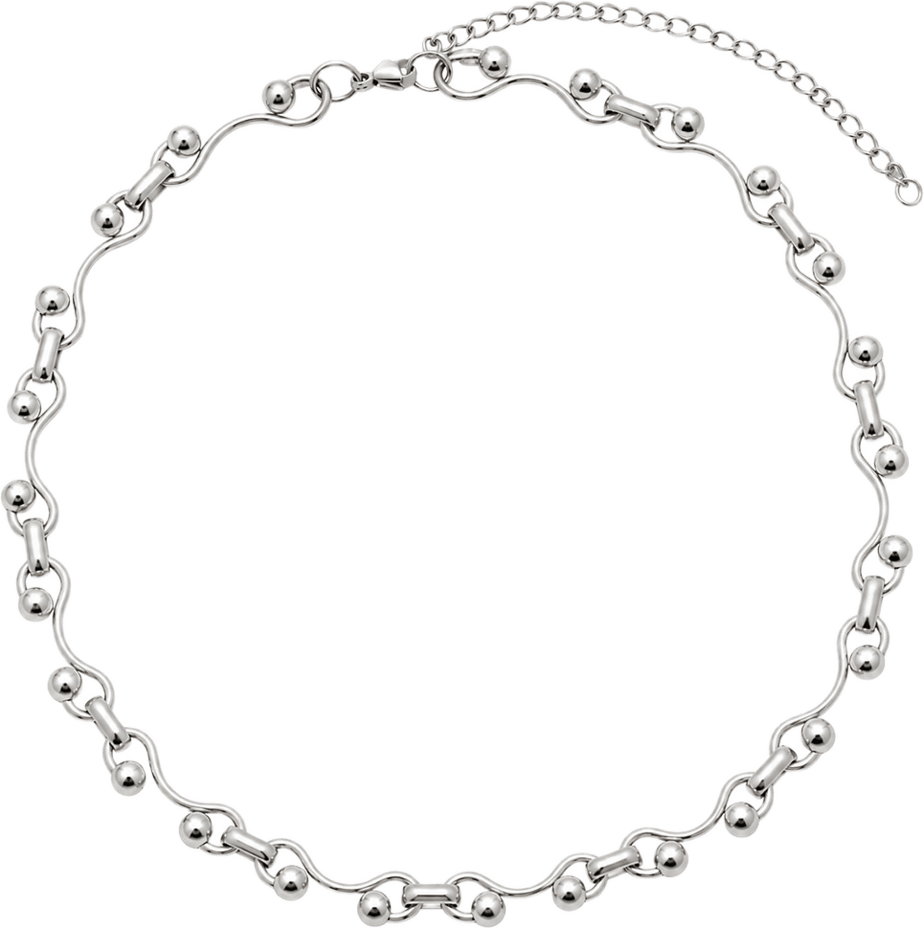 Laura Necklace, från WOS, i färgen Silver. Klicka för att öppna bilden i stort format