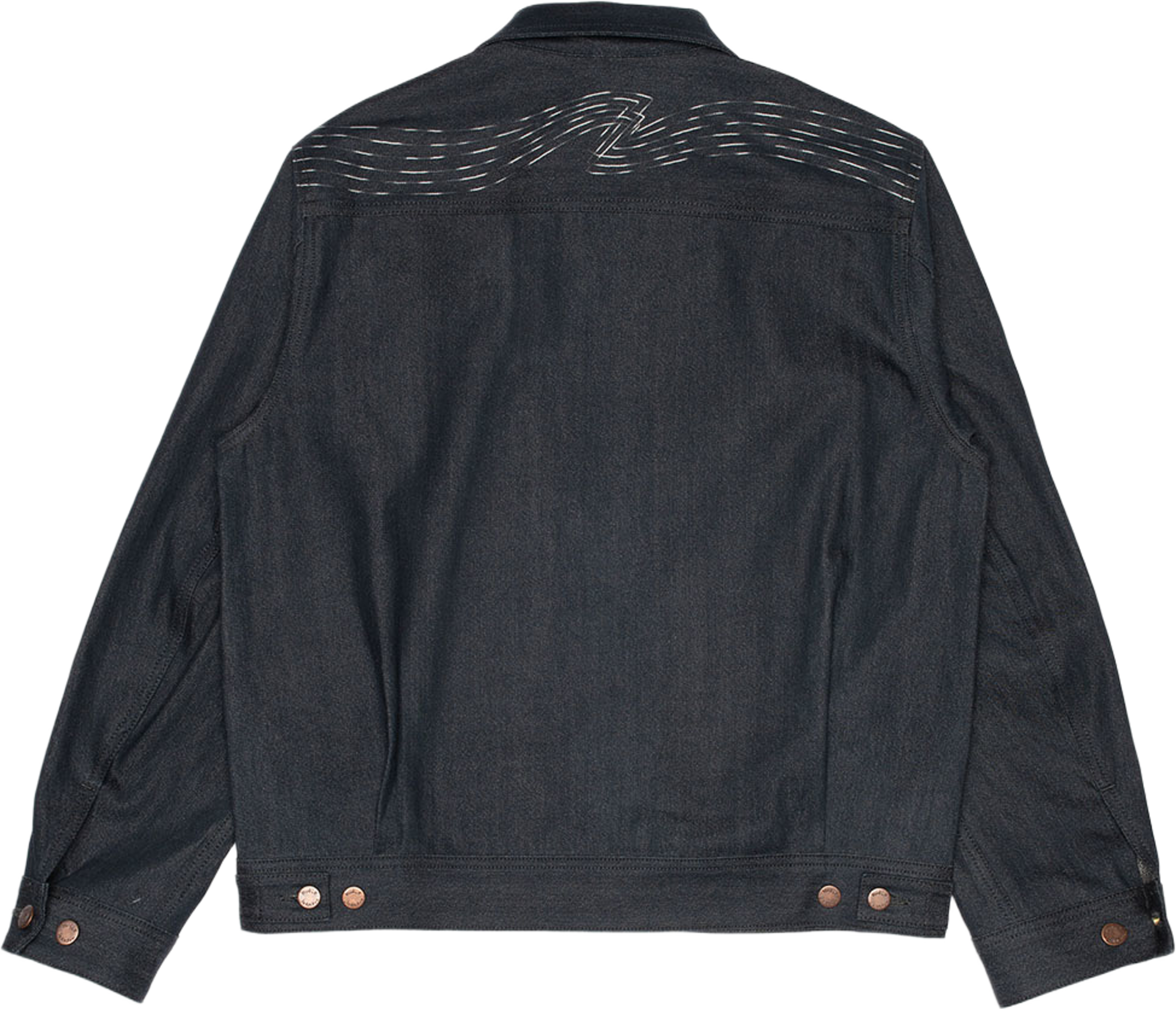 Blake Zip Jacket Static Noise, från Nudie Jeans, i färgen Blue. Klicka för att öppna bilden i stort format