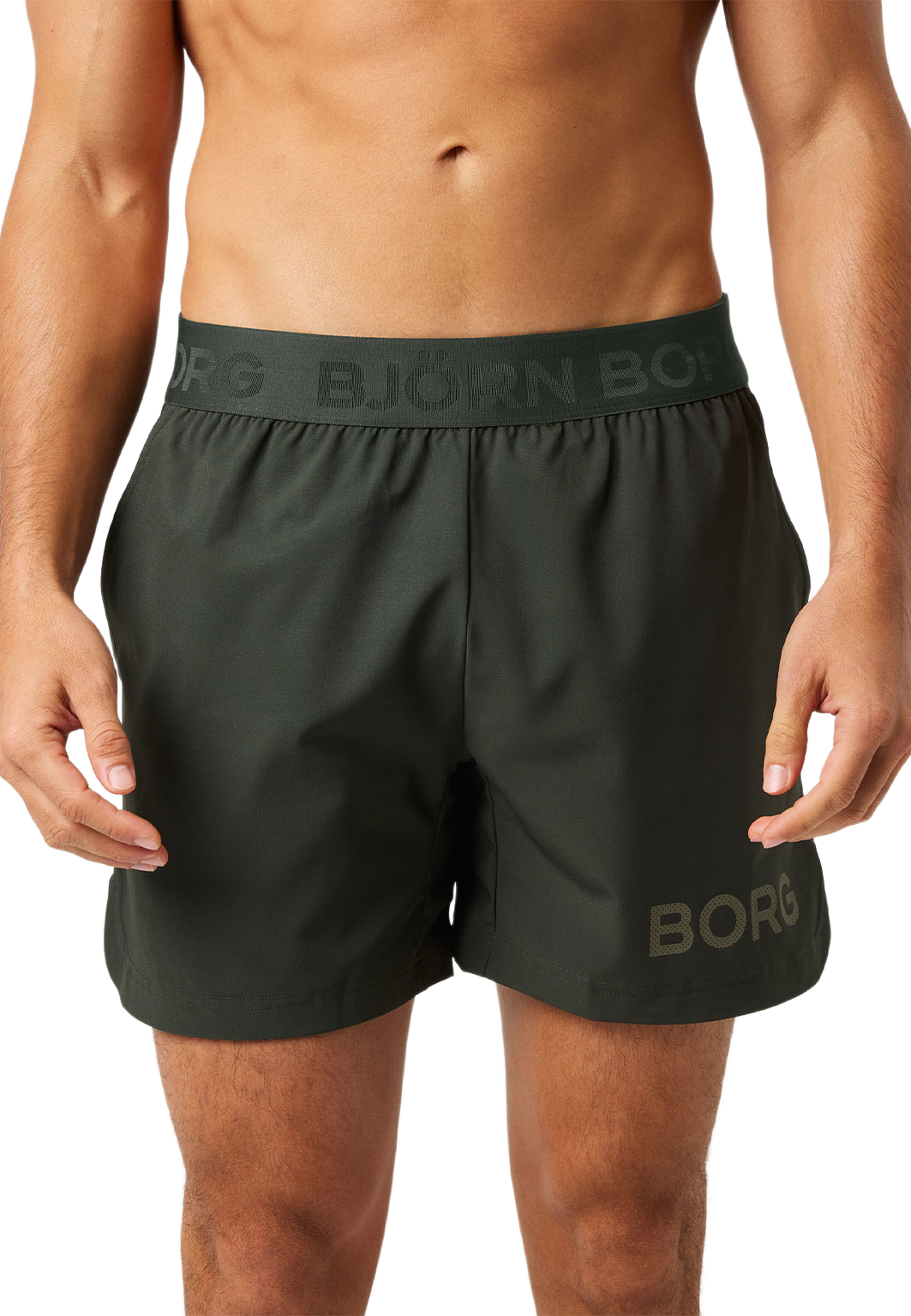 Borg 6" Shorts, från Björn Borg Sport, i färgen Rosin. Klicka för att öppna bilden i stort format
