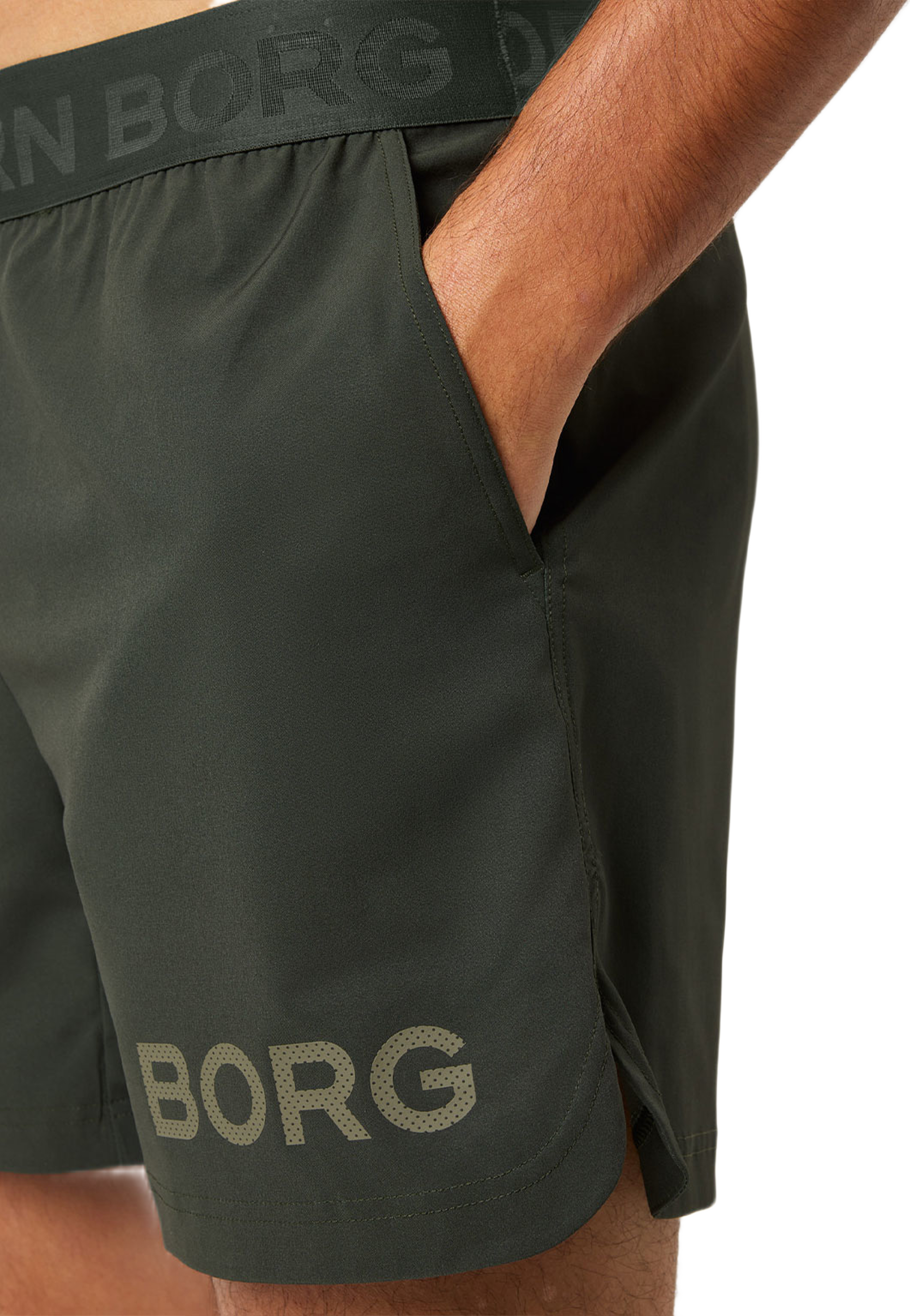 Borg 6" Shorts, från Björn Borg Sport, i färgen Rosin. Klicka för att öppna bilden i stort format