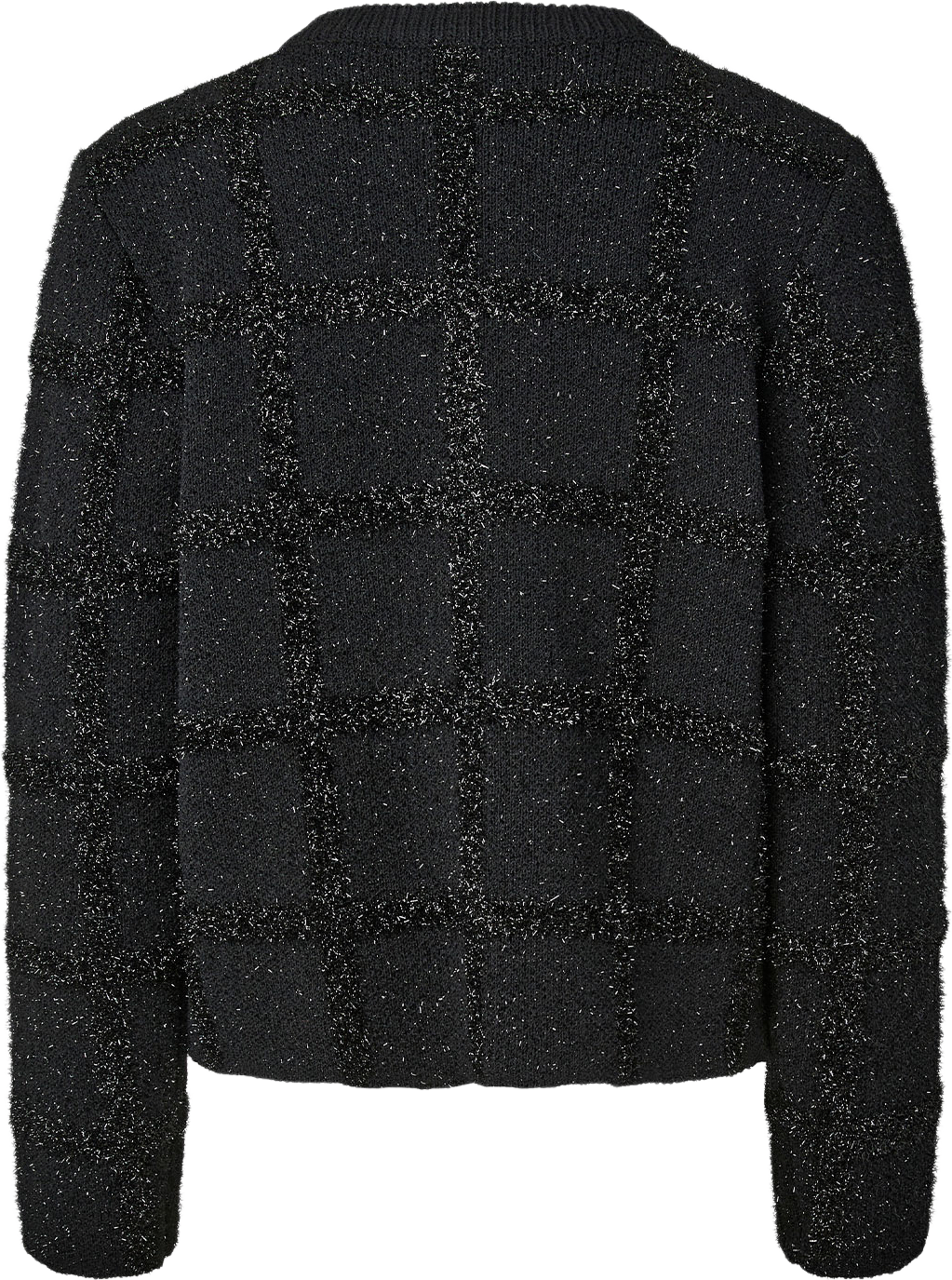 Yascasti Lurex Knit Cardigan, från YAS, i färgen Black Black Shimmer. Klicka för att öppna bilden i stort format