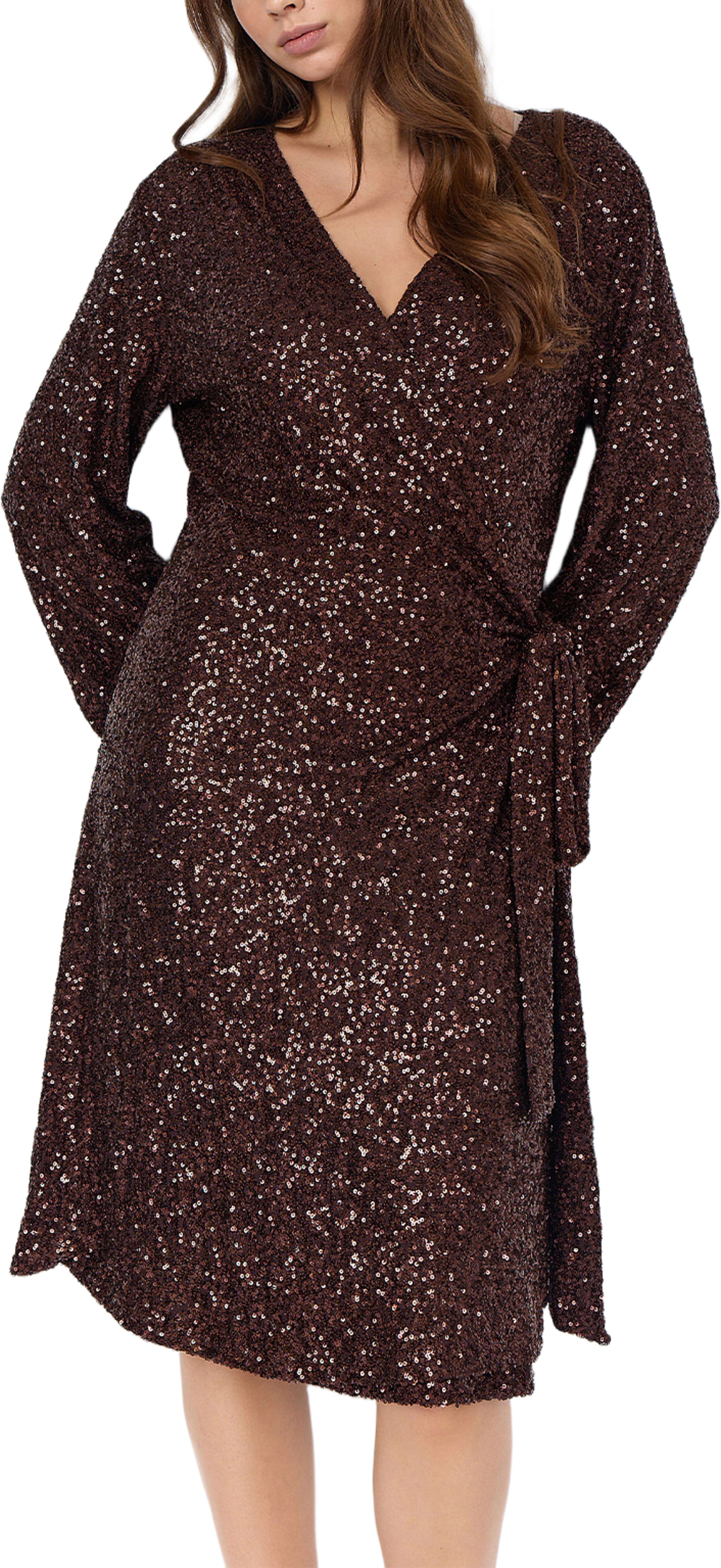 Karine 3 Dress, från Wasabi Concept, i färgen Chocolate Plum. Klicka för att öppna bilden i stort format