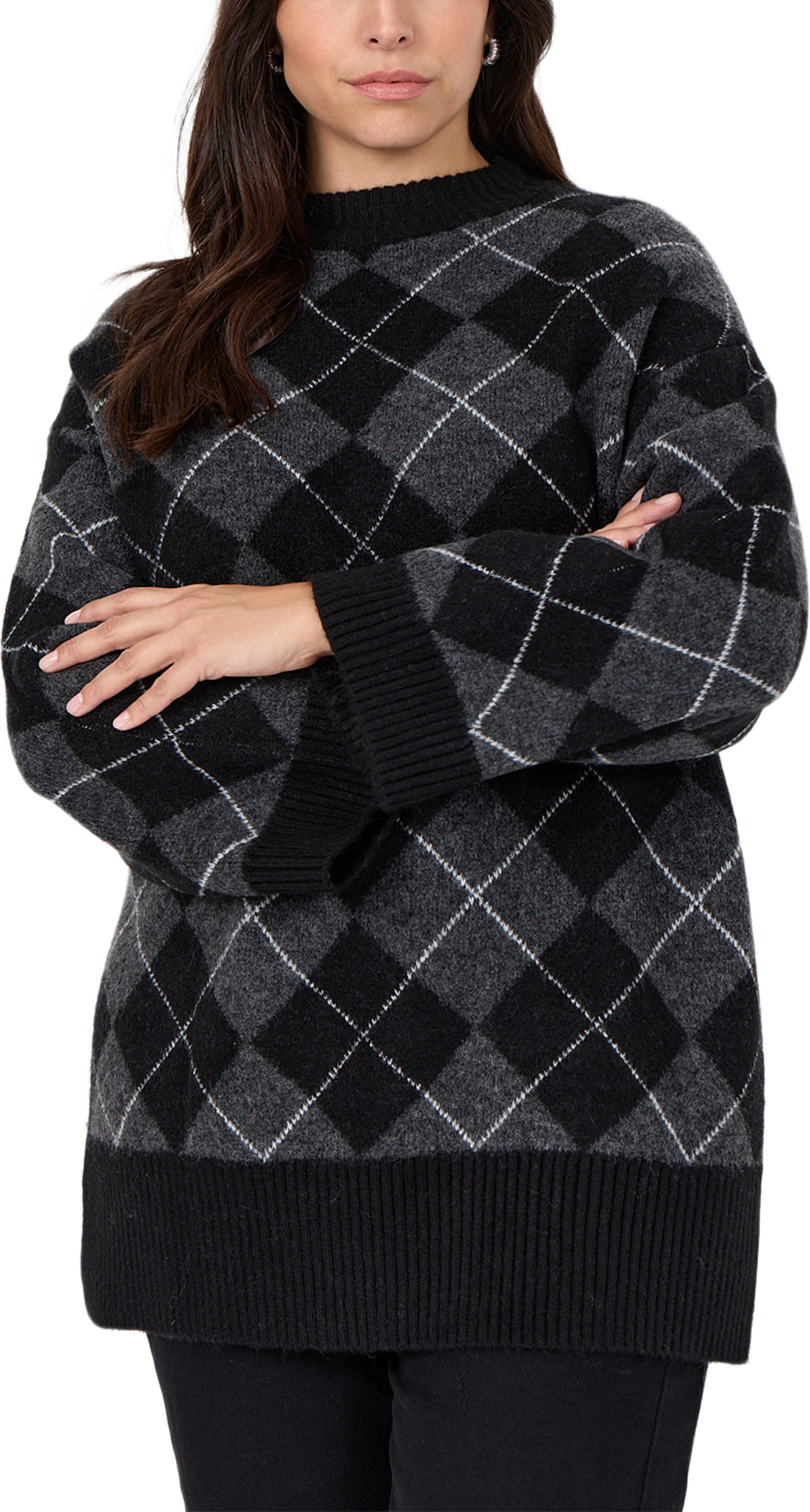 Tonja 29 Pullover, från Wasabi Concept, i färgen Black Combi. Klicka för att öppna bilden i stort format