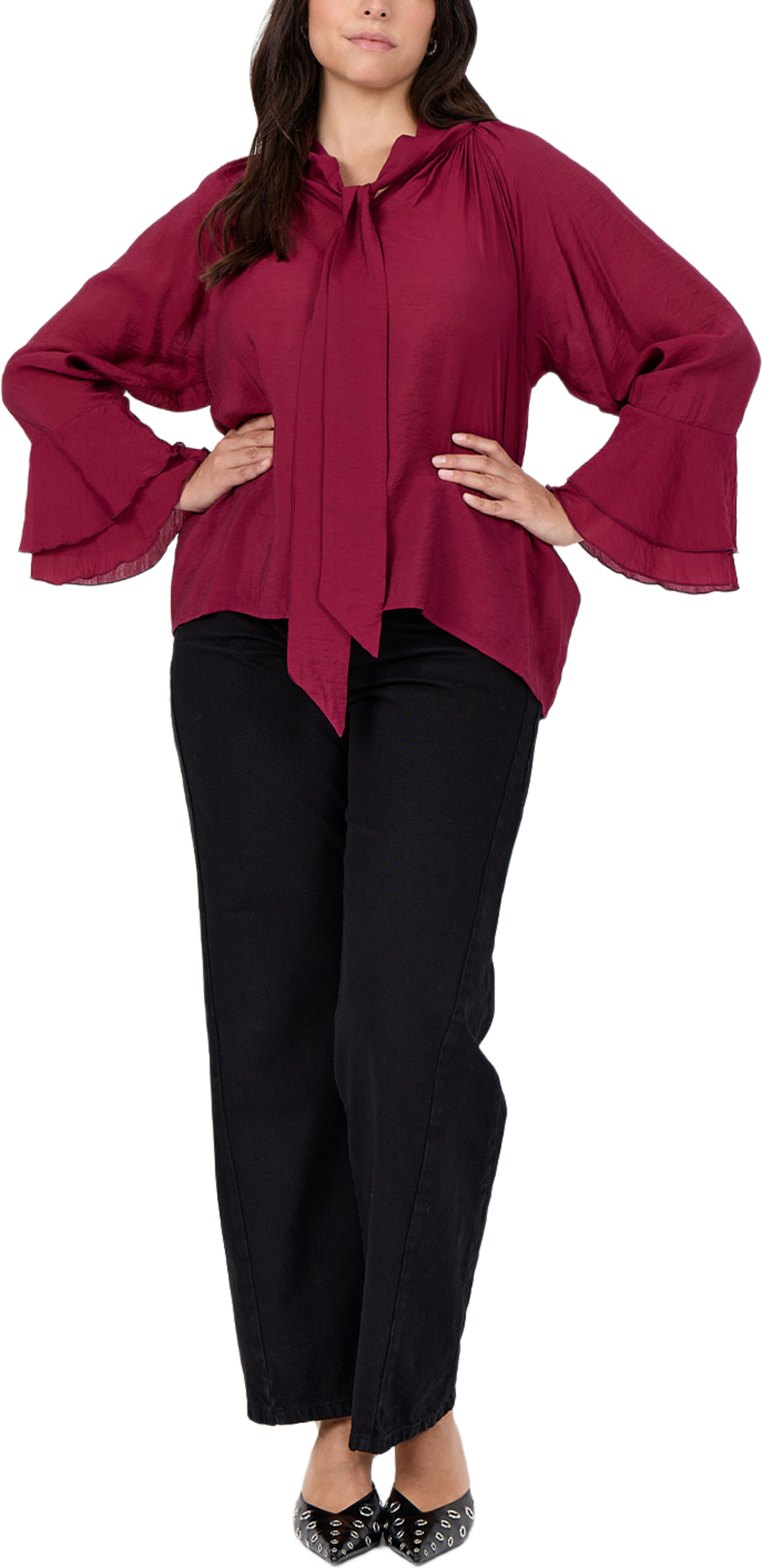 Judit 4 Blouse, från Wasabi Concept, i färgen Rhododendron. Klicka för att öppna bilden i stort format