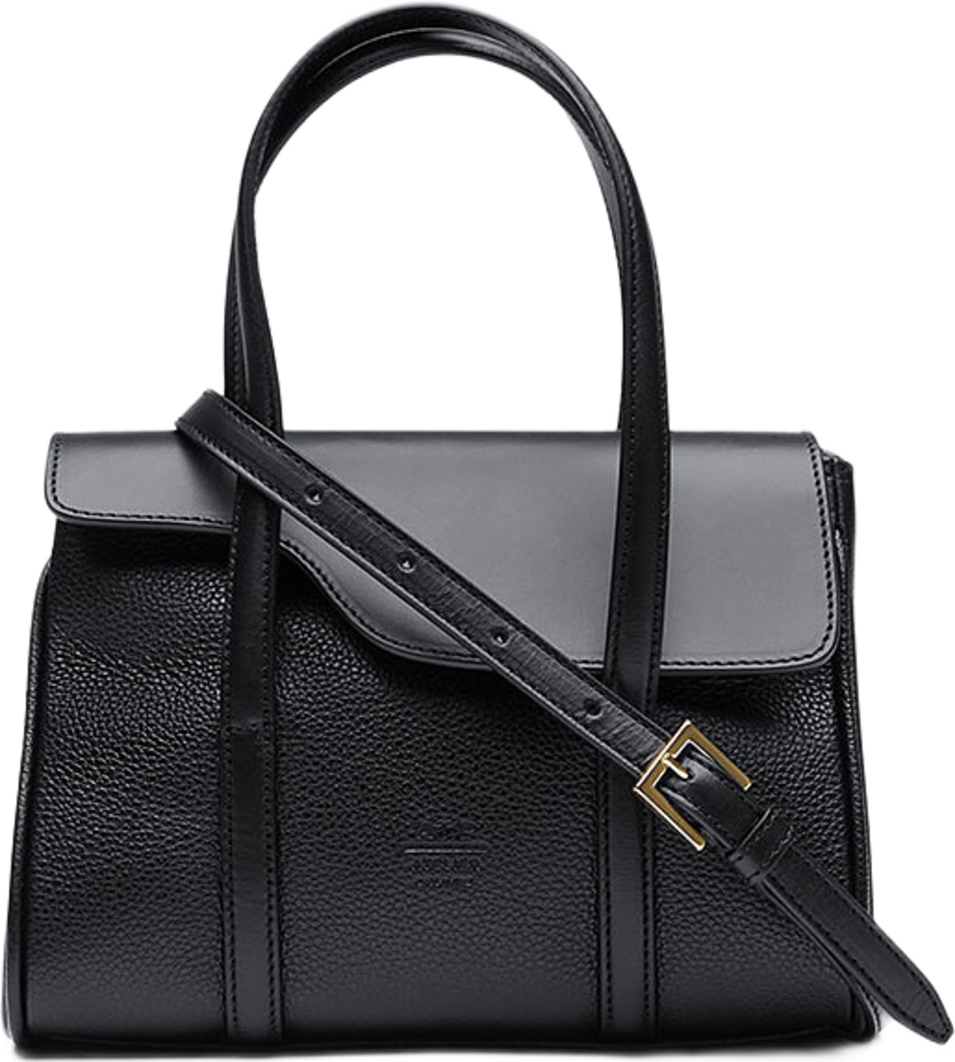 Carloforte Black Grained Calf/Vacchetta, från ATP Atelier, i färgen Black. Klicka för att öppna bilden i stort format