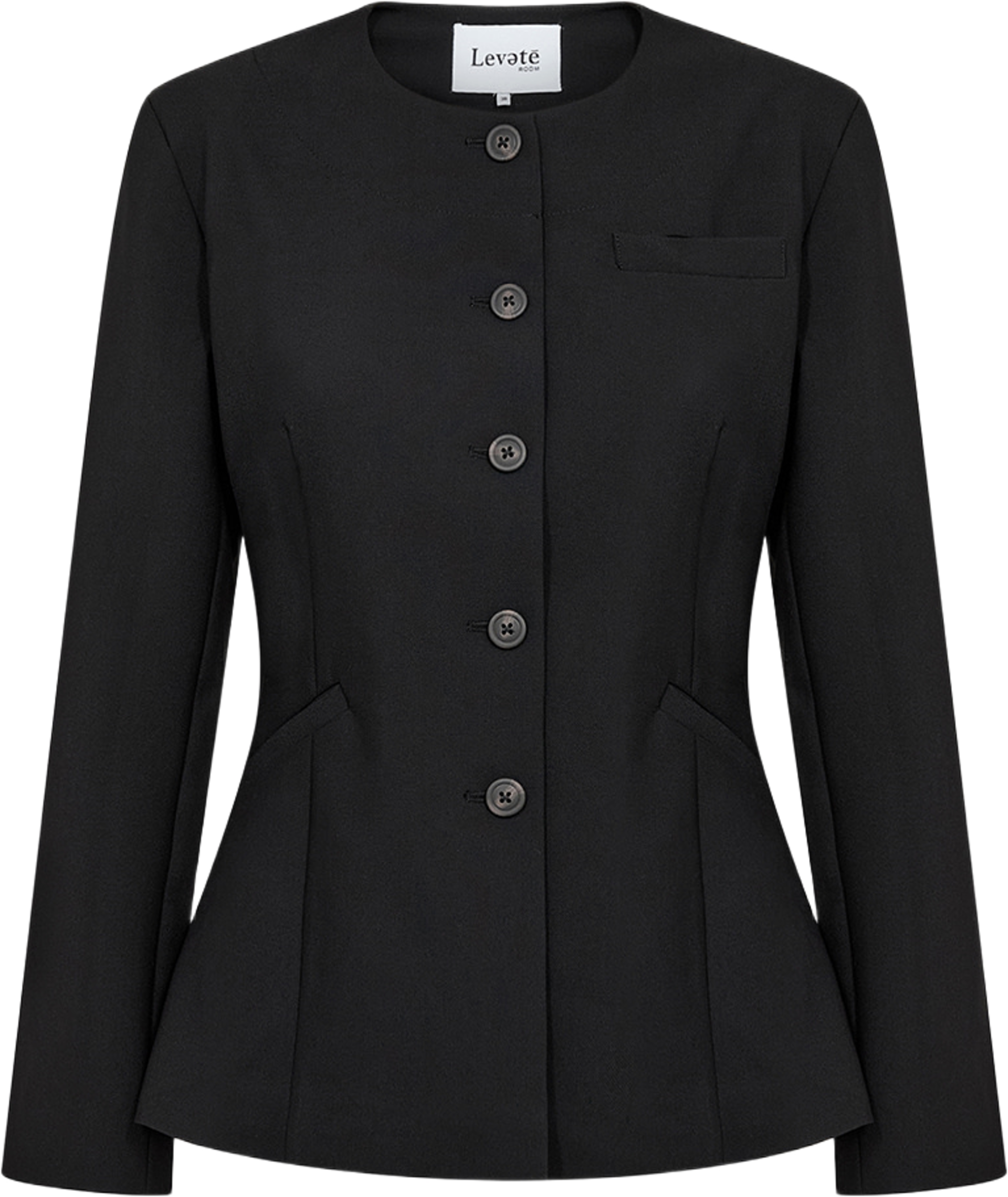 Umi 1 Jacket, från Leveté Room, i färgen Black. Klicka för att öppna bilden i stort format