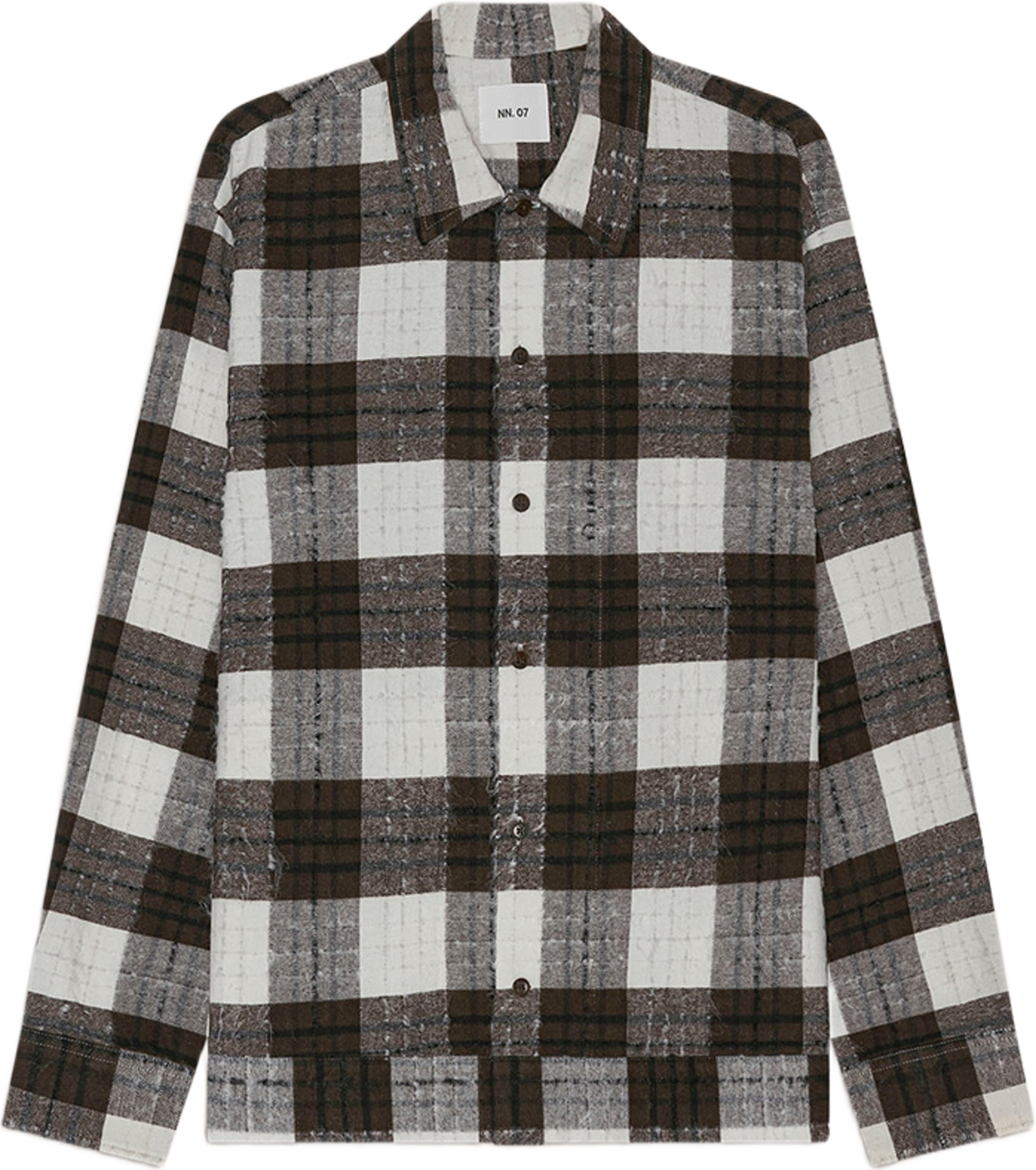 Reed 50056 Overshirt, från NN07, i färgen Brown Check. Klicka för att öppna bilden i stort format
