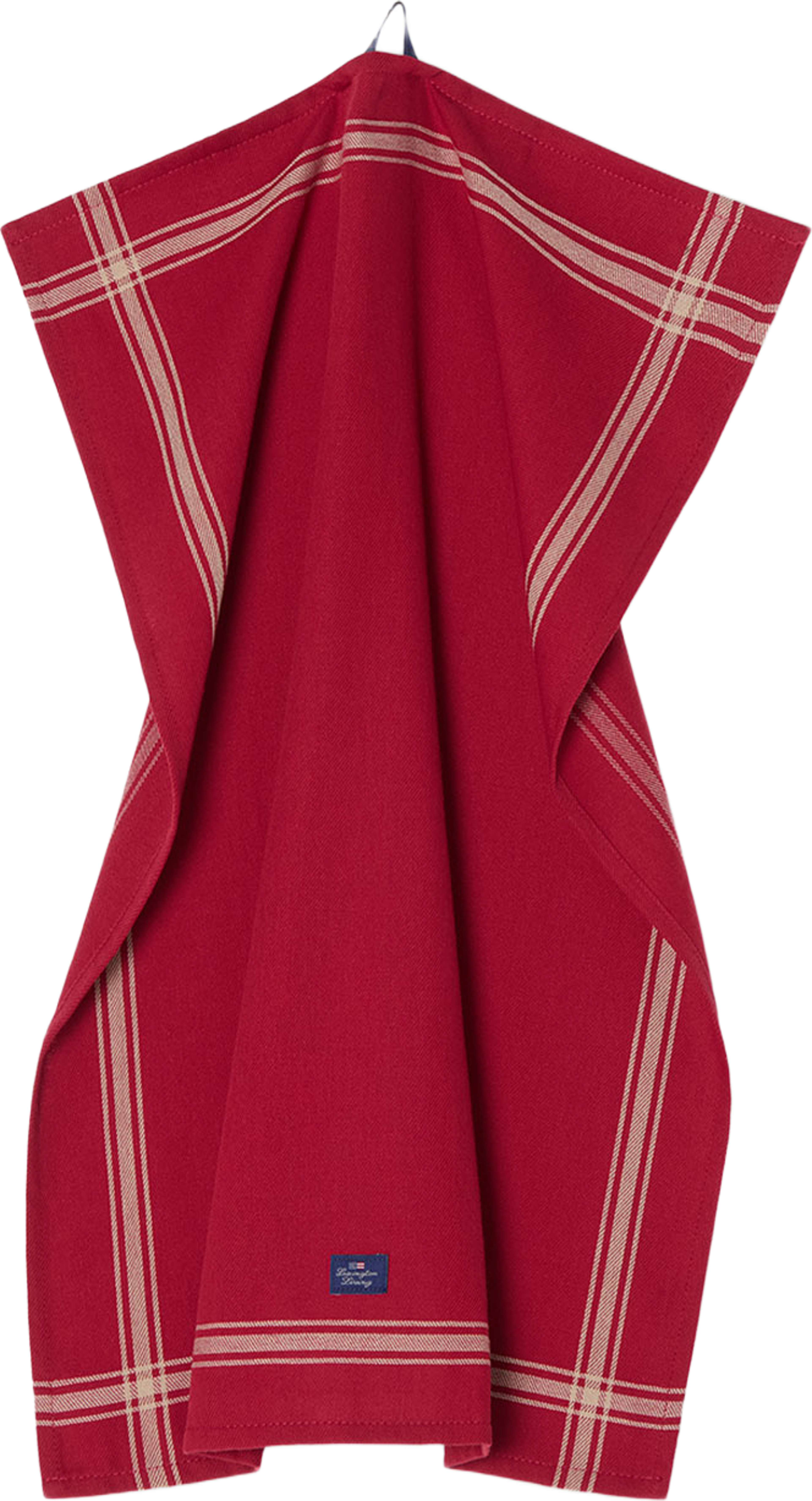 Cotton Checked Kitchen Towel Set Of 3, från Lexington, i färgen Red/Beige. Klicka för att öppna bilden i stort format