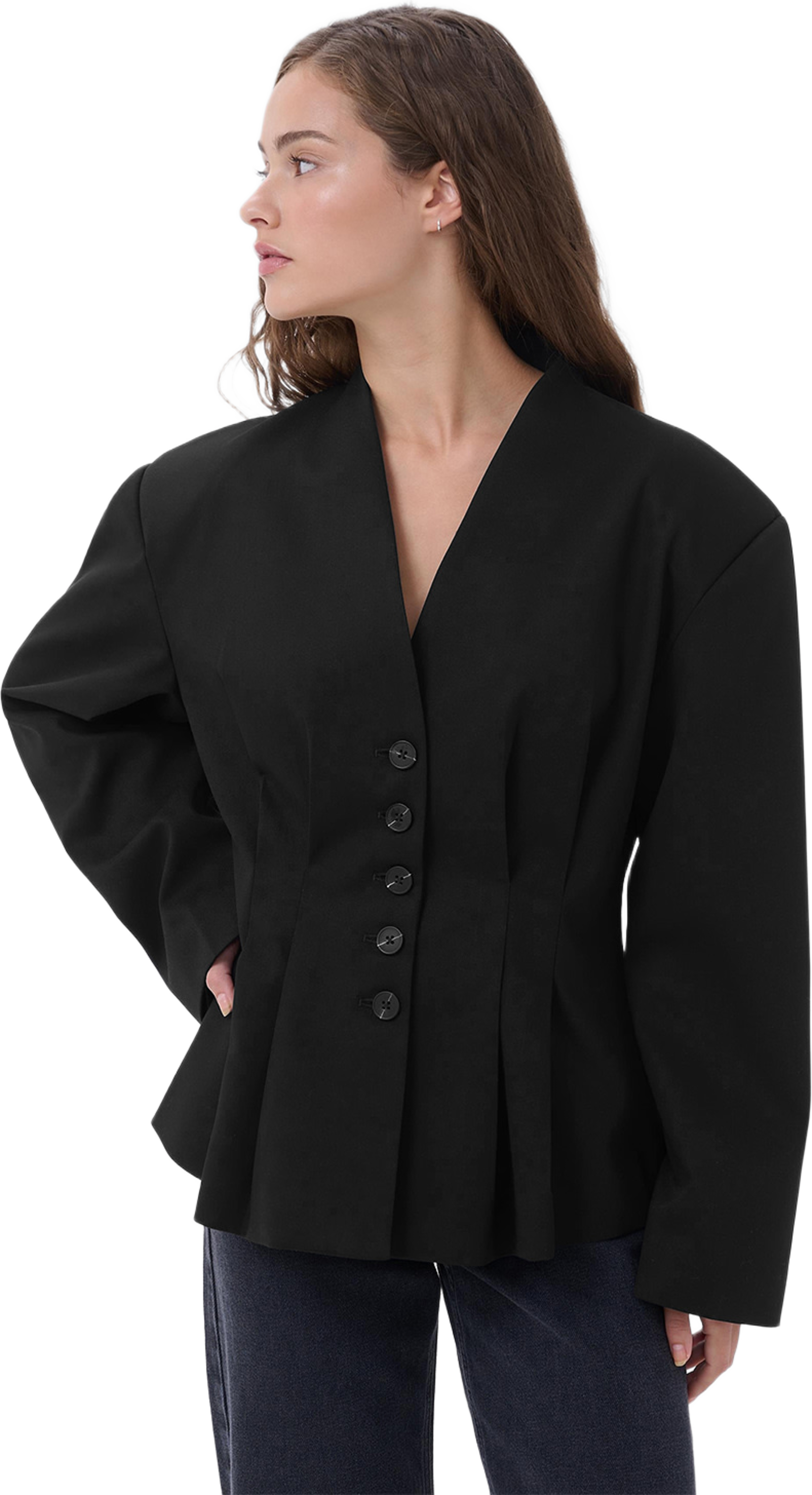 MWEvelina Shaped Blazer, från My Essential Wardrobe, i färgen Black. Klicka för att öppna bilden i stort format