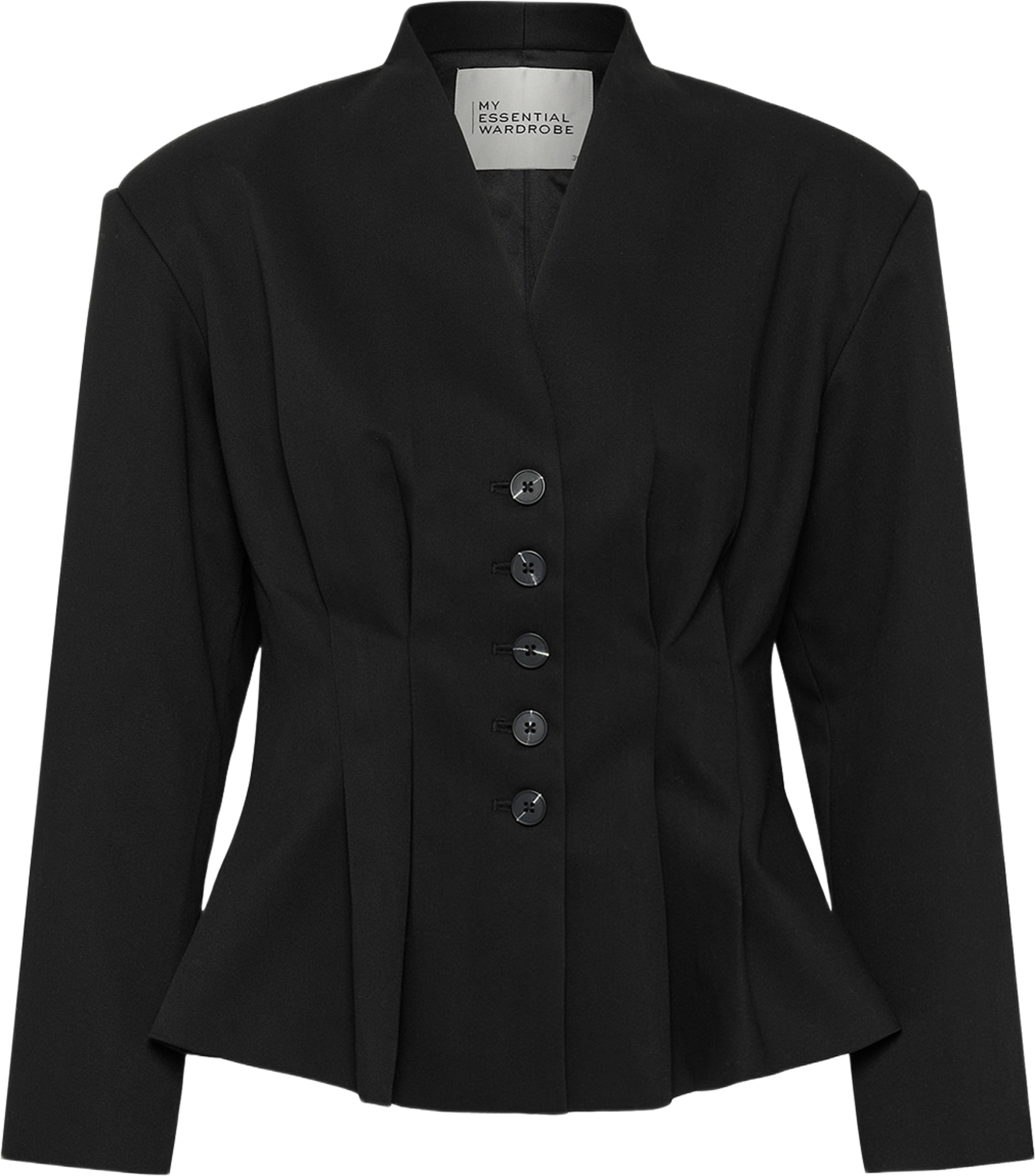 MWEvelina Shaped Blazer, från My Essential Wardrobe, i färgen Black. Klicka för att öppna bilden i stort format