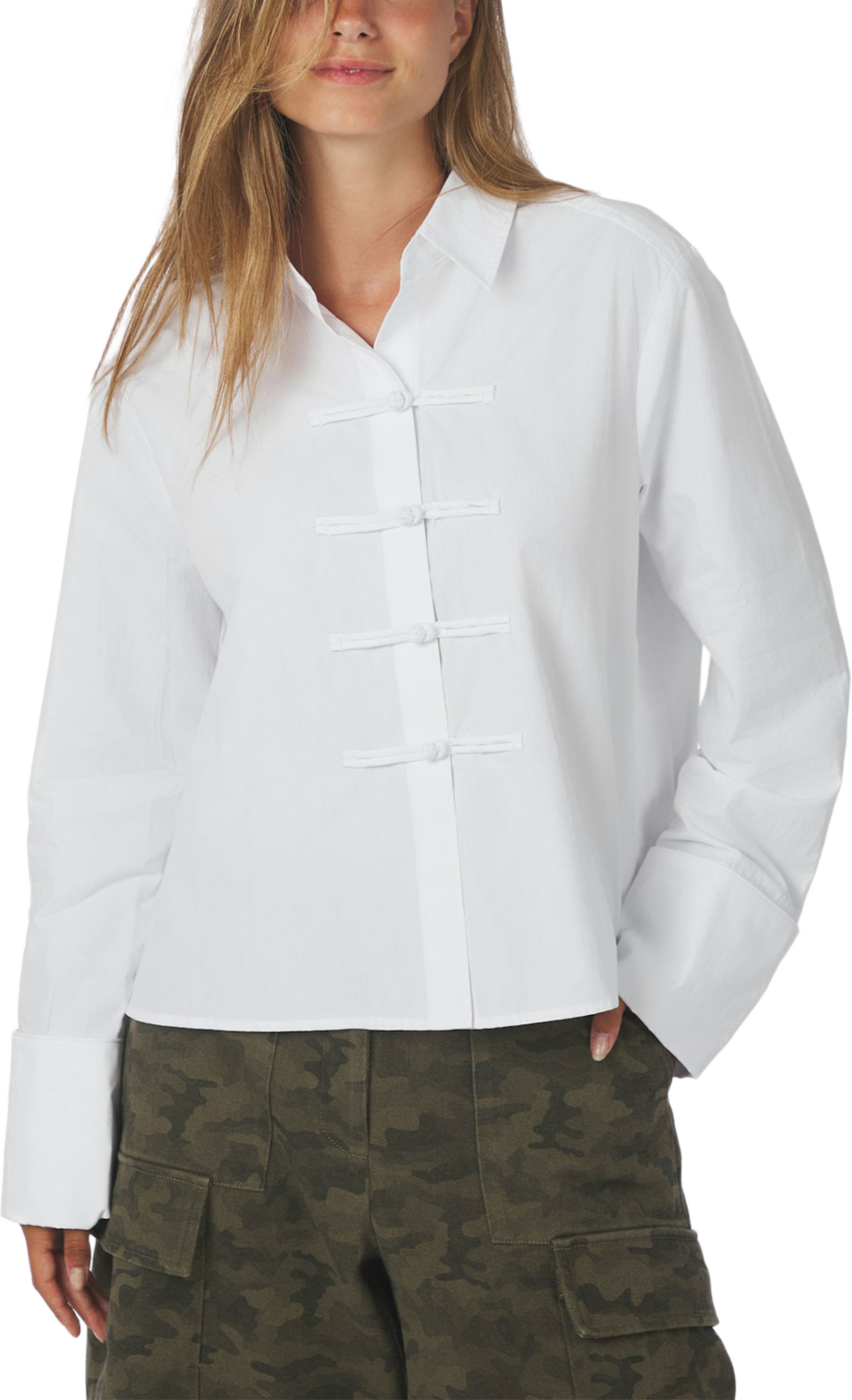 Cam Poplin Shirt, från Neo Noir, i färgen Off White. Klicka för att öppna bilden i stort format