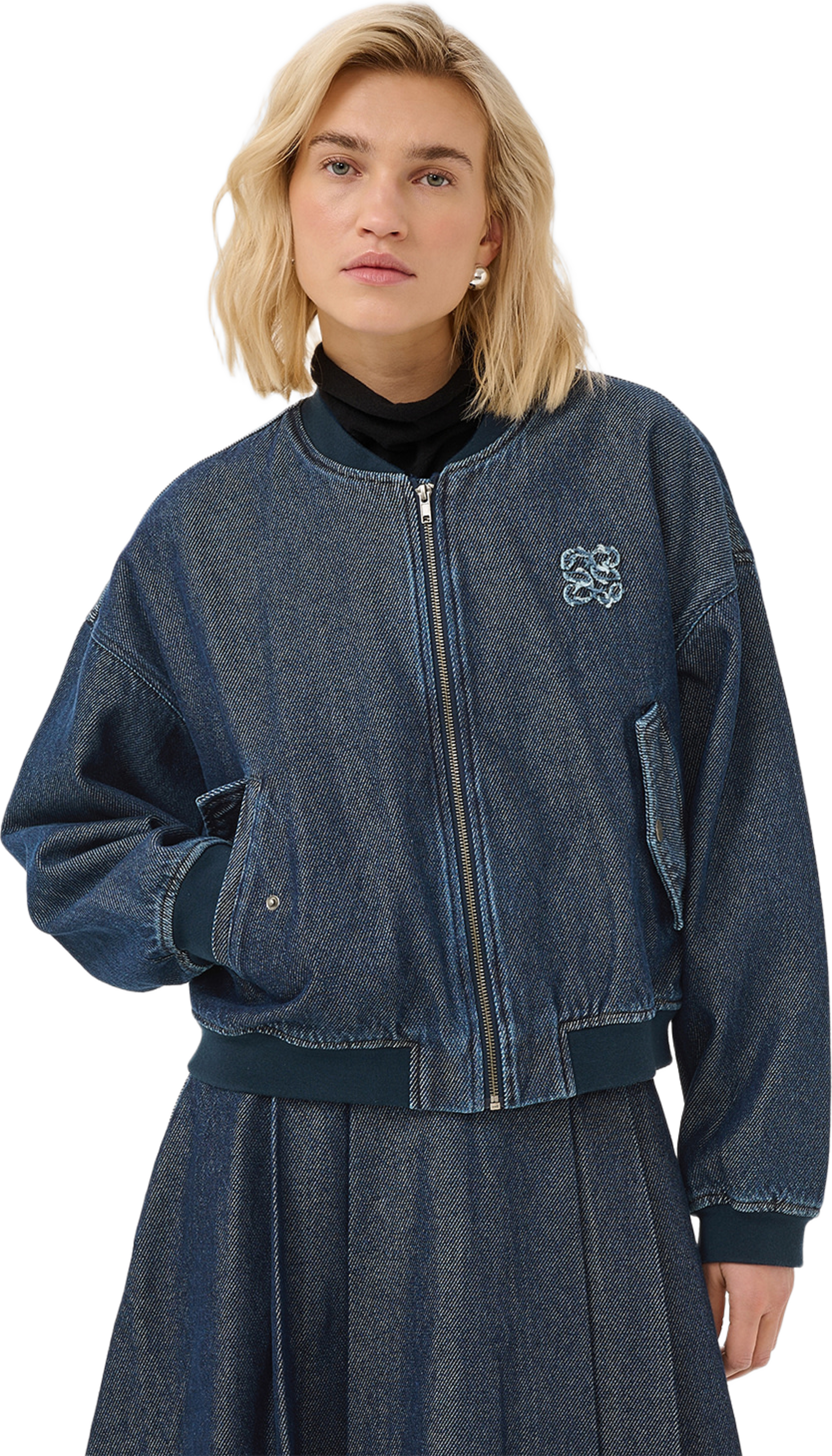 Denim Jacket Mwnorma 185, från My Essential Wardrobe, i färgen Dark Blue Wash. Klicka för att öppna bilden i stort format