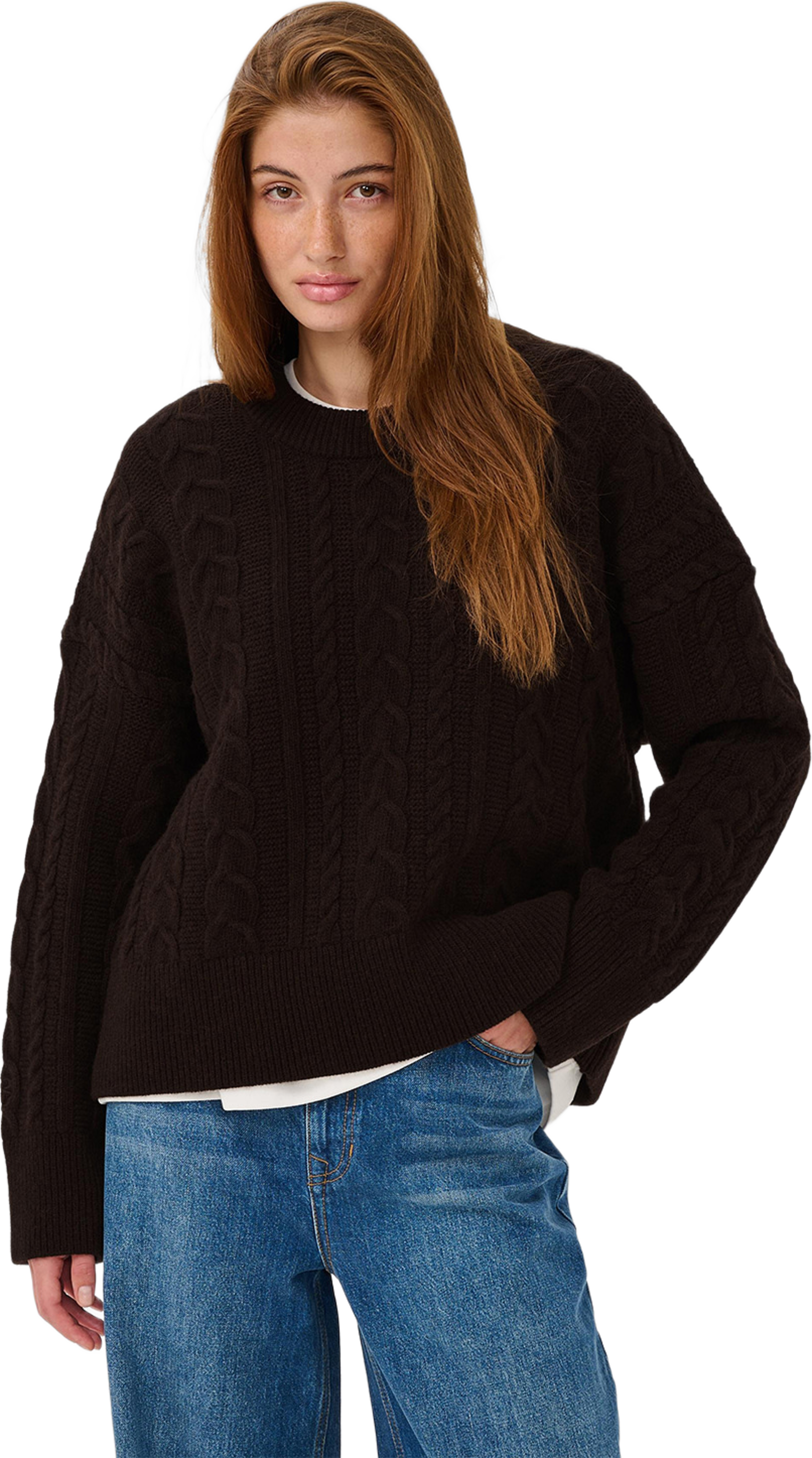 Mwparis Lw Pullover, från My Essential Wardrobe, i färgen Chocolate Plum. Klicka för att öppna bilden i stort format