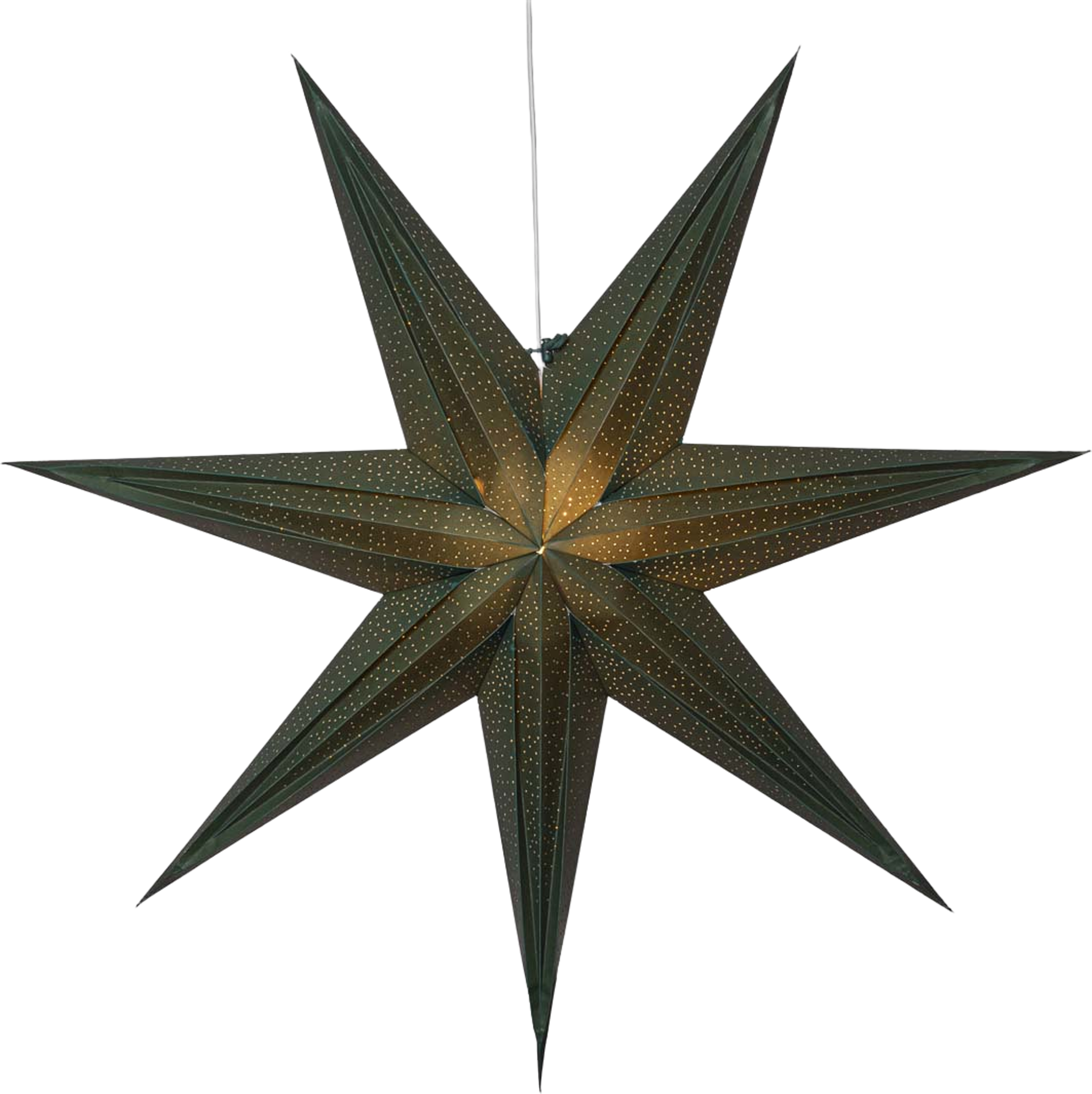 Pappersstjärna Holly Grön 75cm, från Star trading, i färgen Green. Klicka för att öppna bilden i stort format