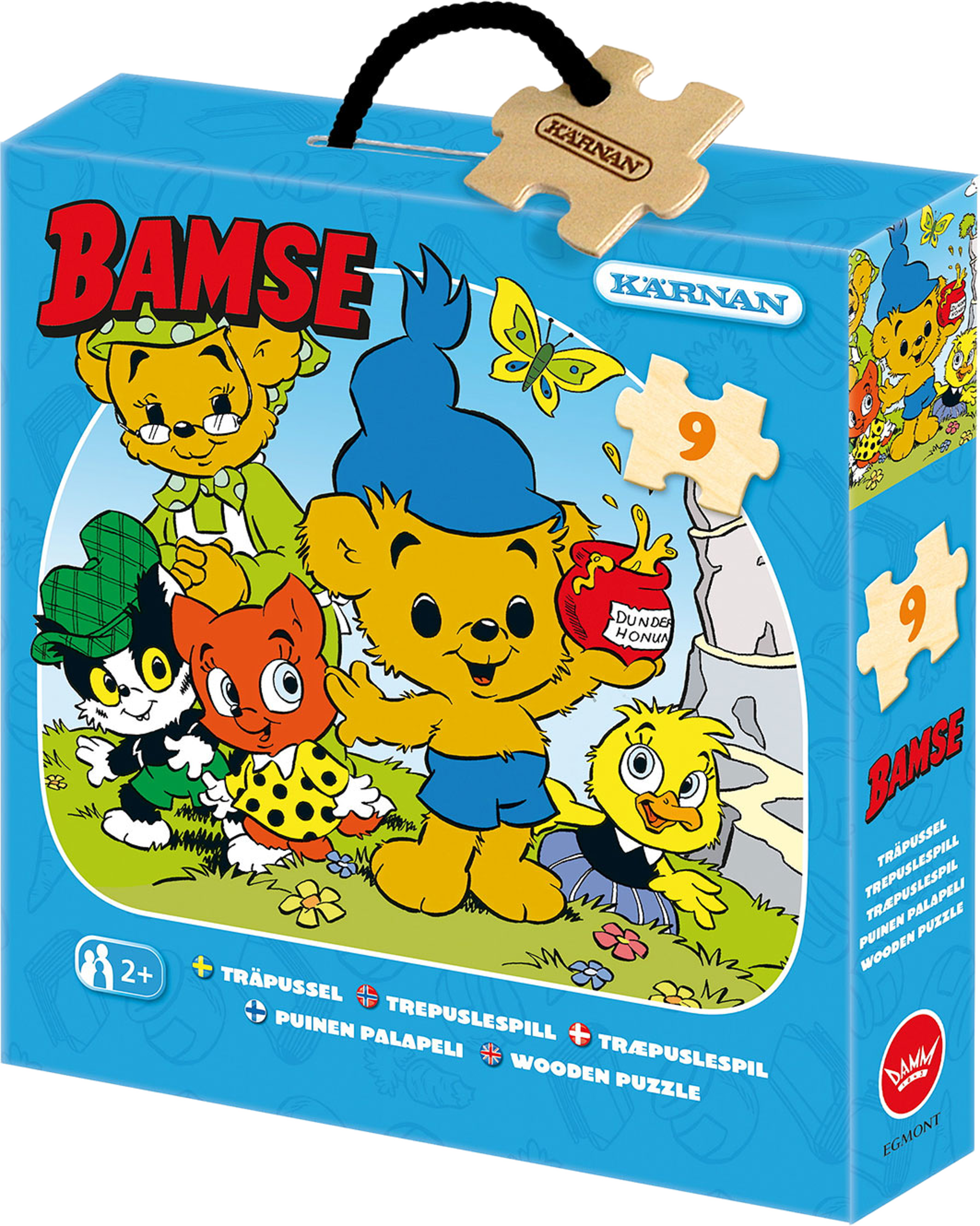 Träpussel 9 Bitar När Bamse Var Liten, från KÄRNAN. Klicka för att öppna bilden i stort format