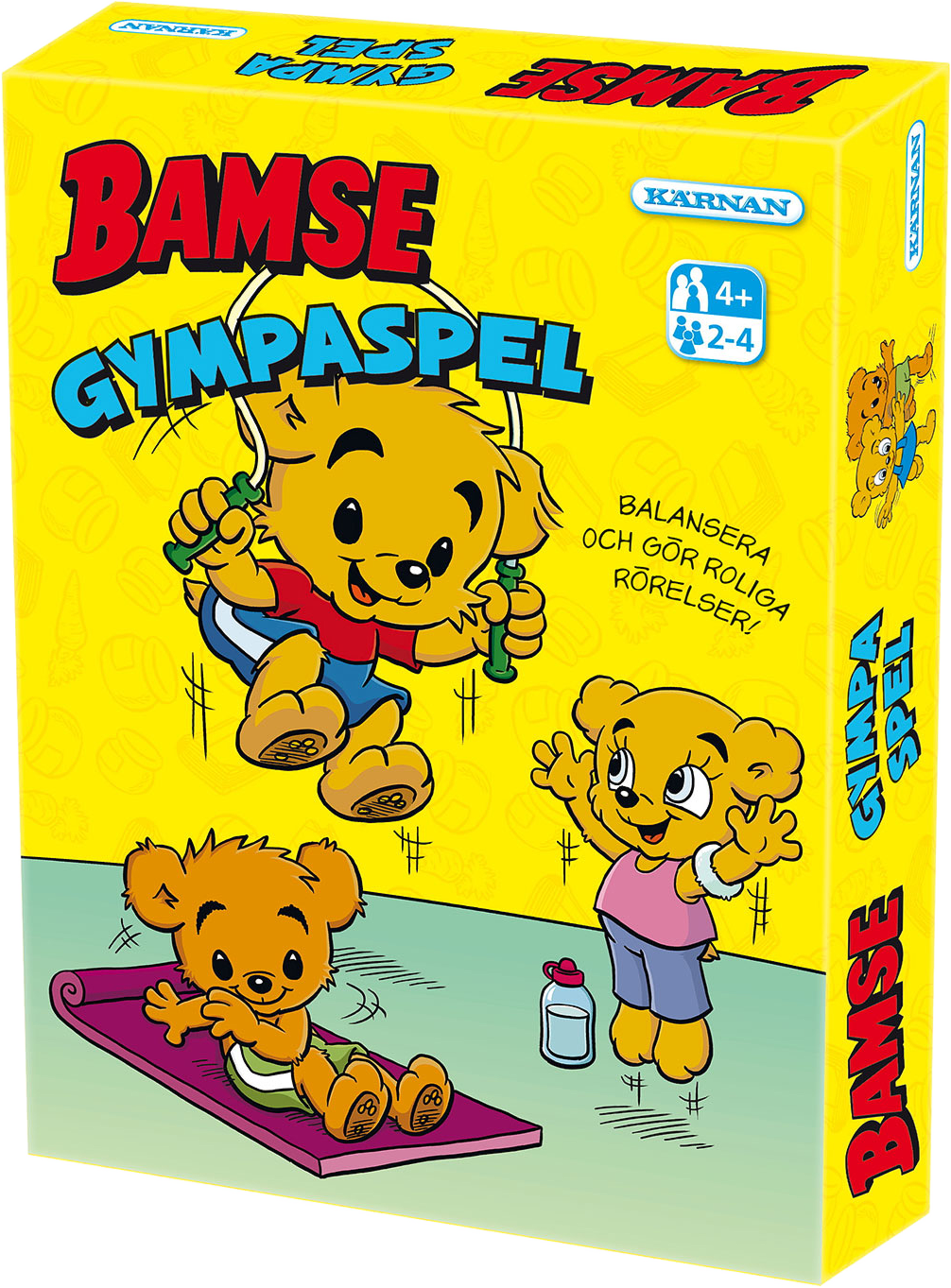Barnspel Bamse Gympaspel, från KÄRNAN. Klicka för att öppna bilden i stort format