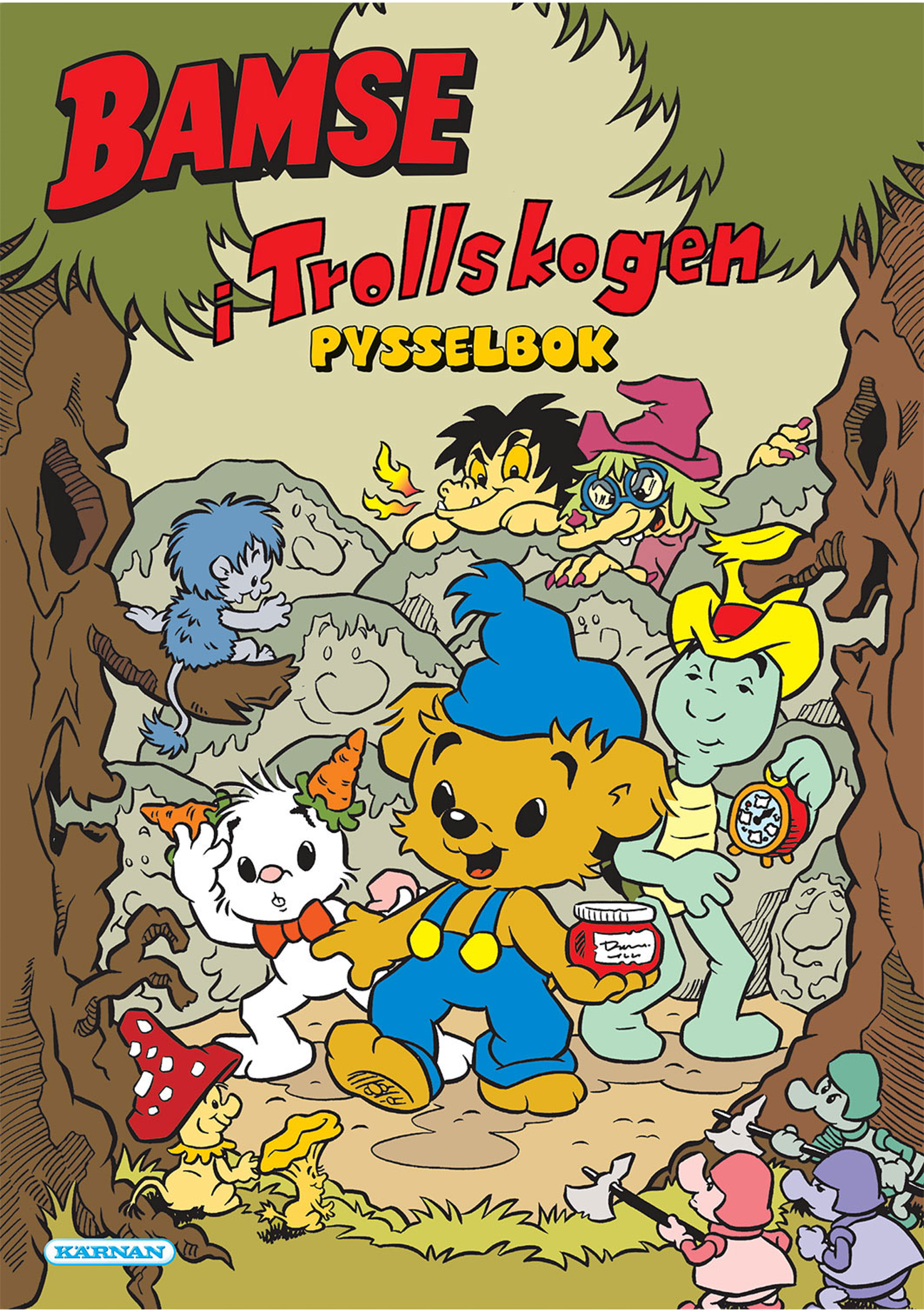 Pysselbok Bamse I Trollskogen, från KÄRNAN. Klicka för att öppna bilden i stort format