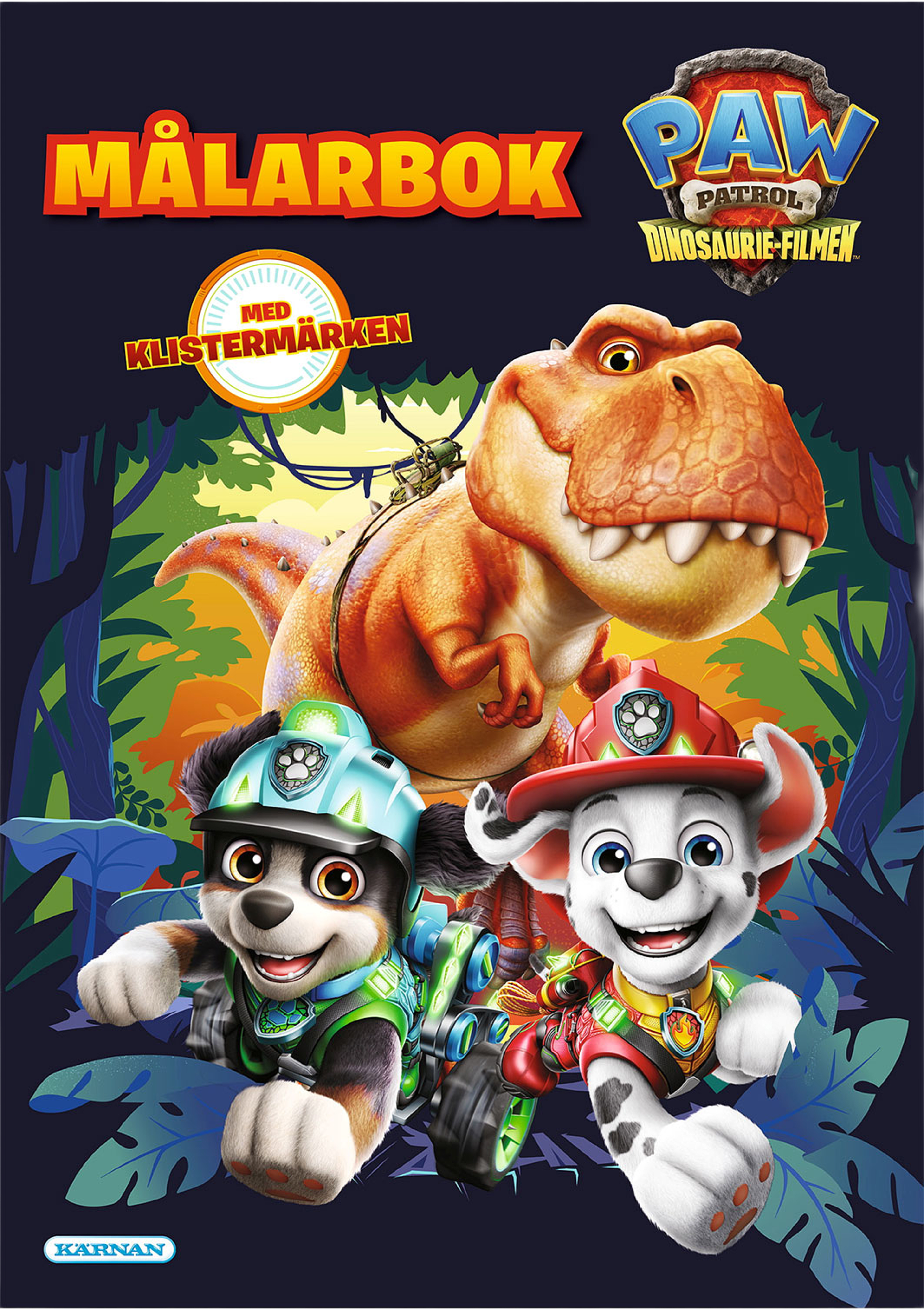 Målarbok Paw Patrol Dinosaurie-Filmen, från KÄRNAN. Klicka för att öppna bilden i stort format