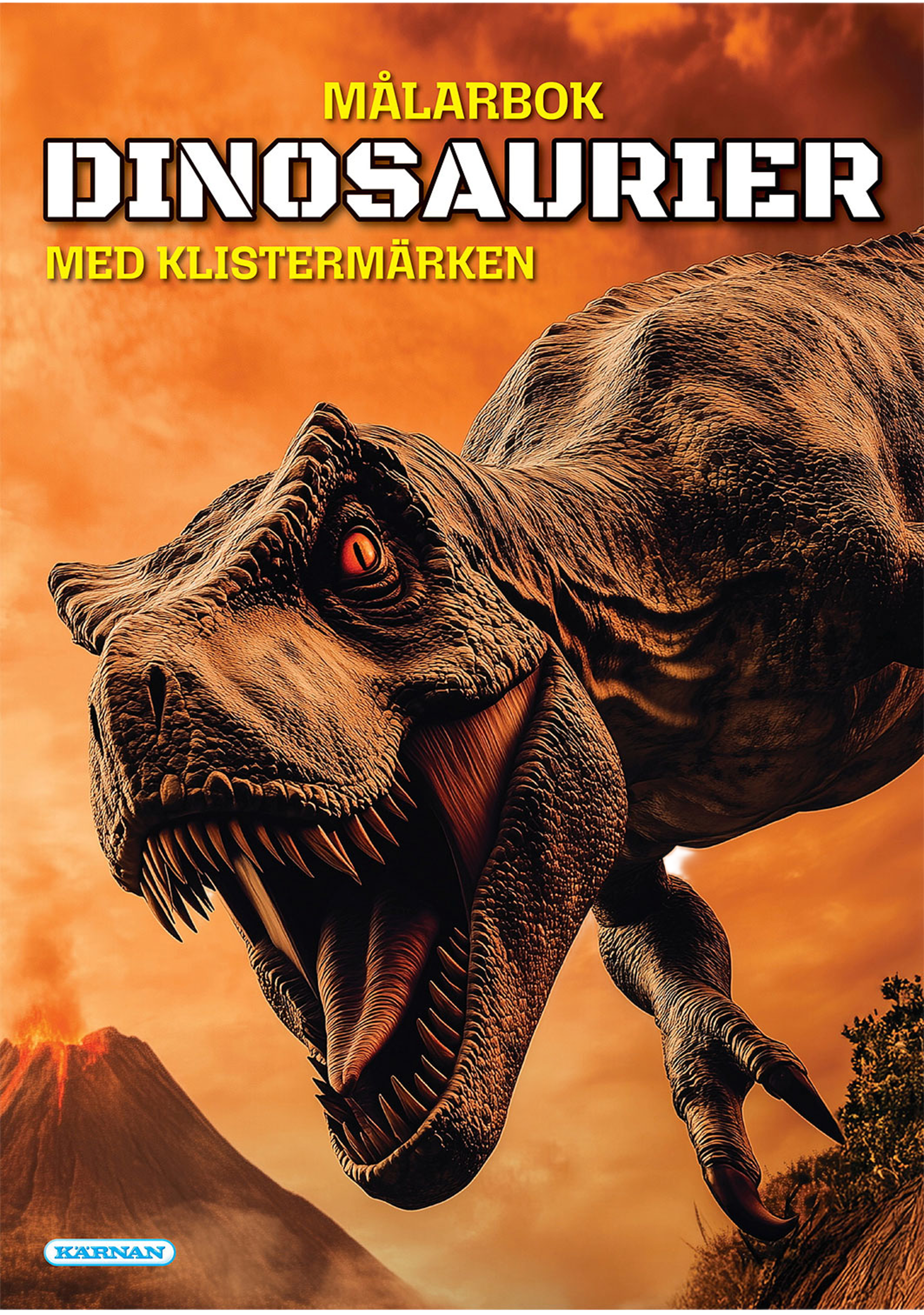 Målarbok Dinosaurier, från KÄRNAN. Klicka för att öppna bilden i stort format