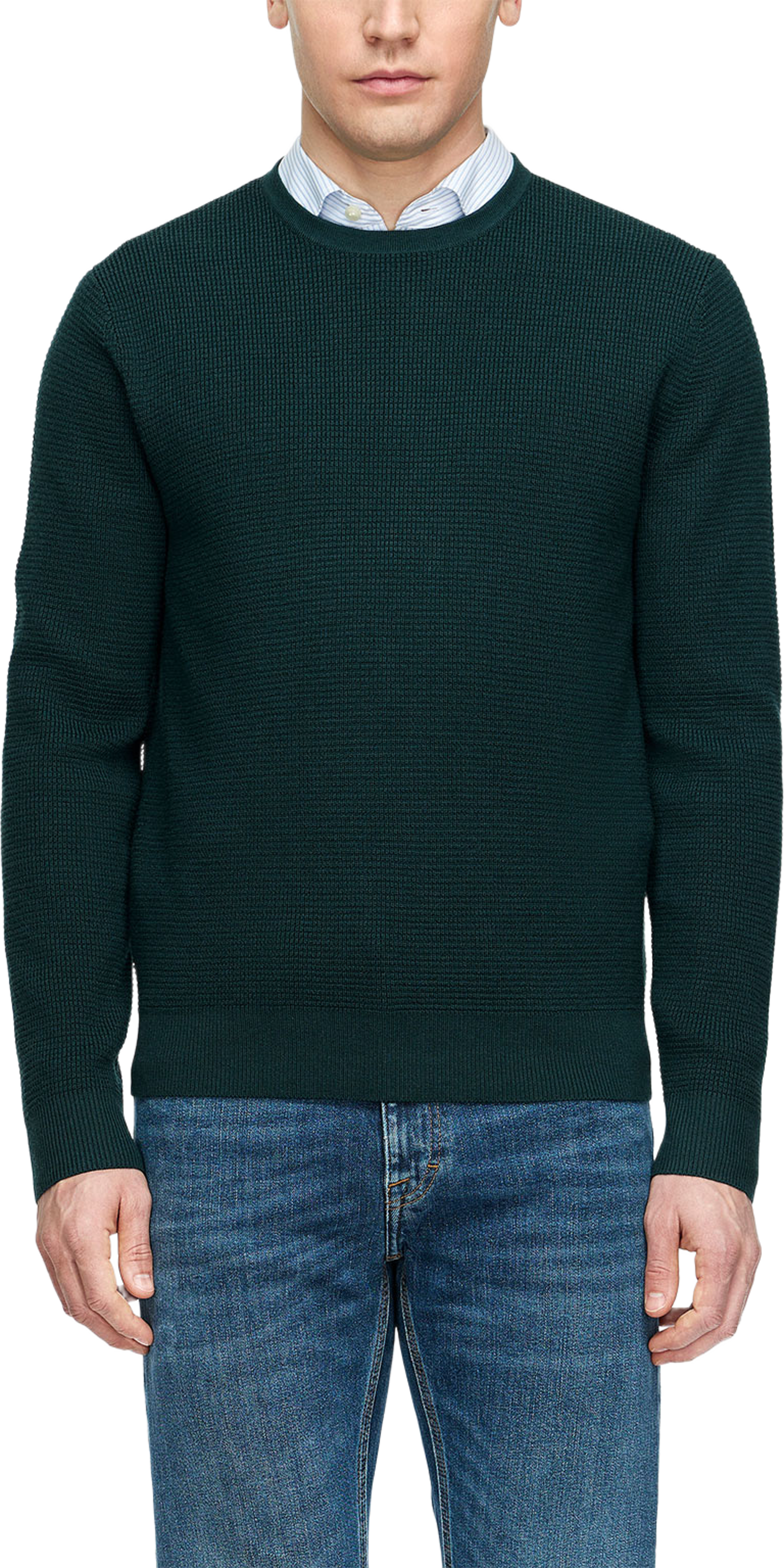 Connor P Rws Knitwear, från Tiger of Sweden, i färgen Forest Night. Klicka för att öppna bilden i stort format