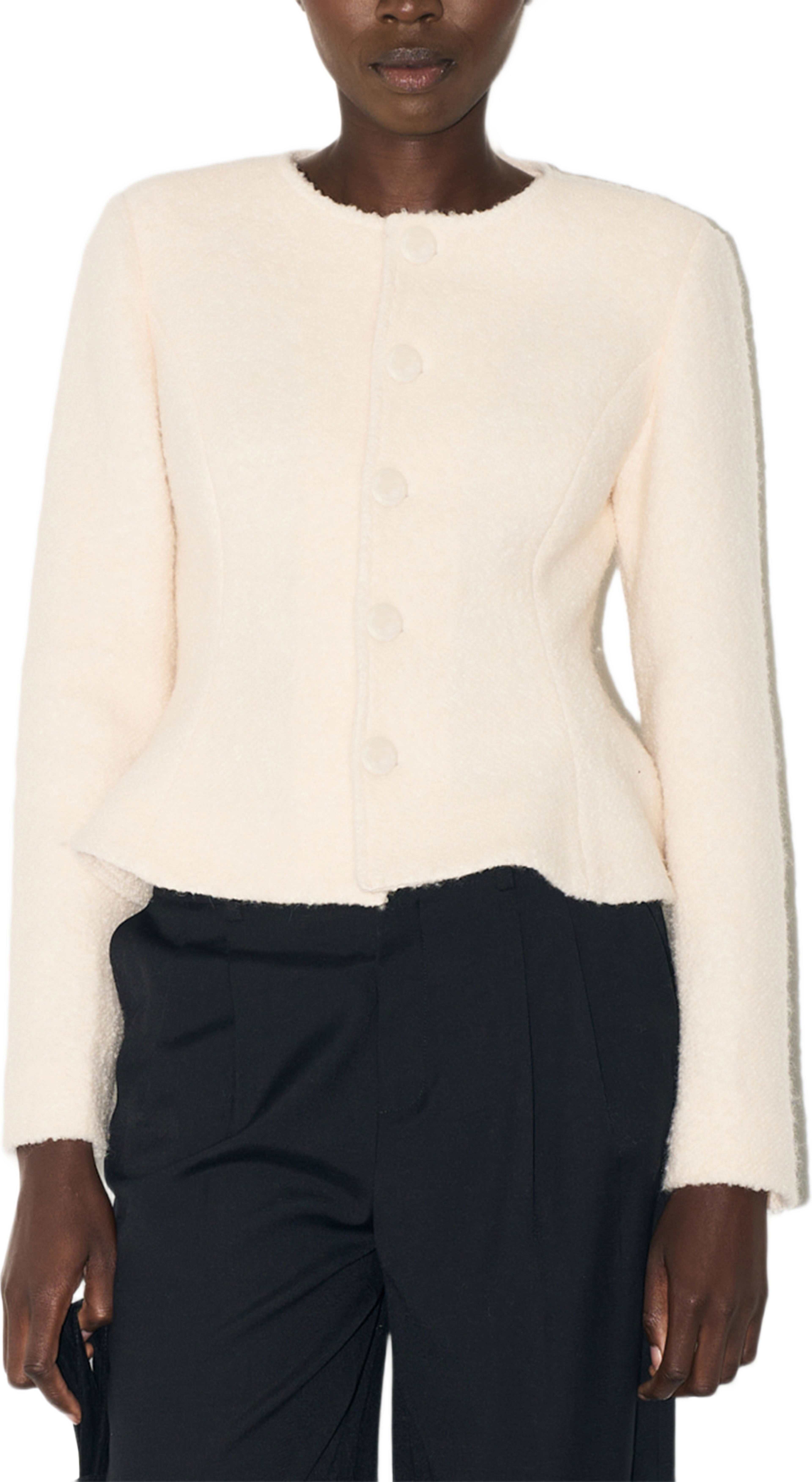 Issie Peplum Jacket, från Twist & Tango, i färgen Ivory. Klicka för att öppna bilden i stort format
