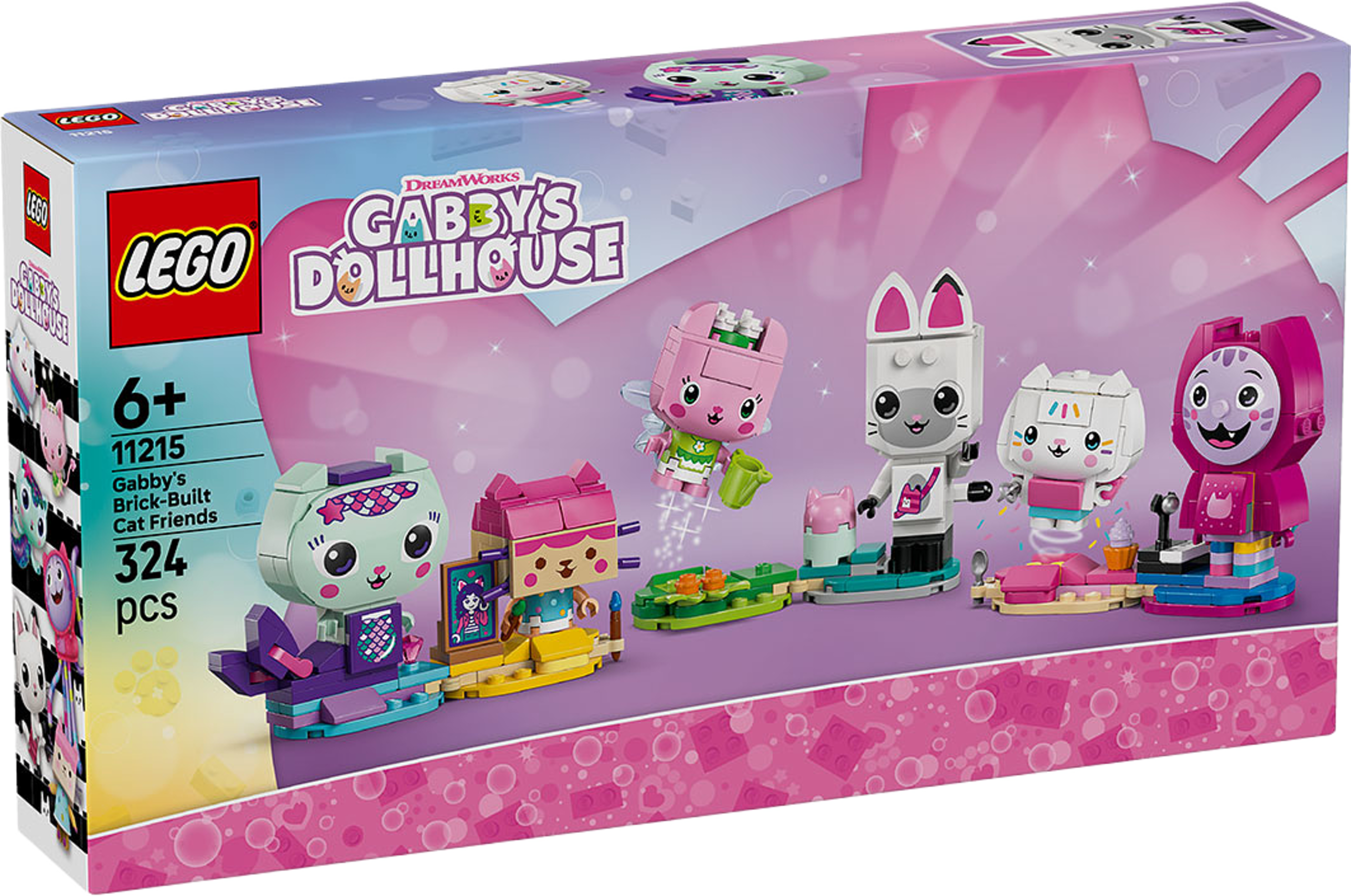 Gabby’s Dollhouse Gabbys klossbyggda kattvänner 11215, från LEGO, i färgen Multi. Klicka för att öppna bilden i stort format