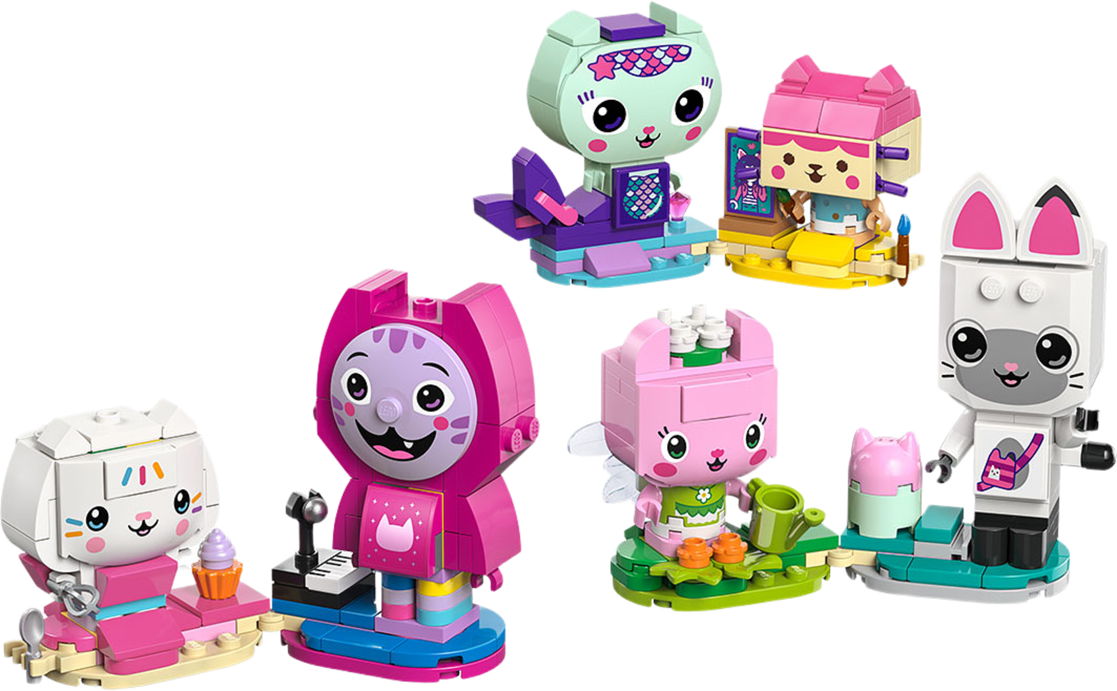 Gabby’s Dollhouse Gabbys klossbyggda kattvänner 11215, från LEGO, i färgen Multi. Klicka för att öppna bilden i stort format