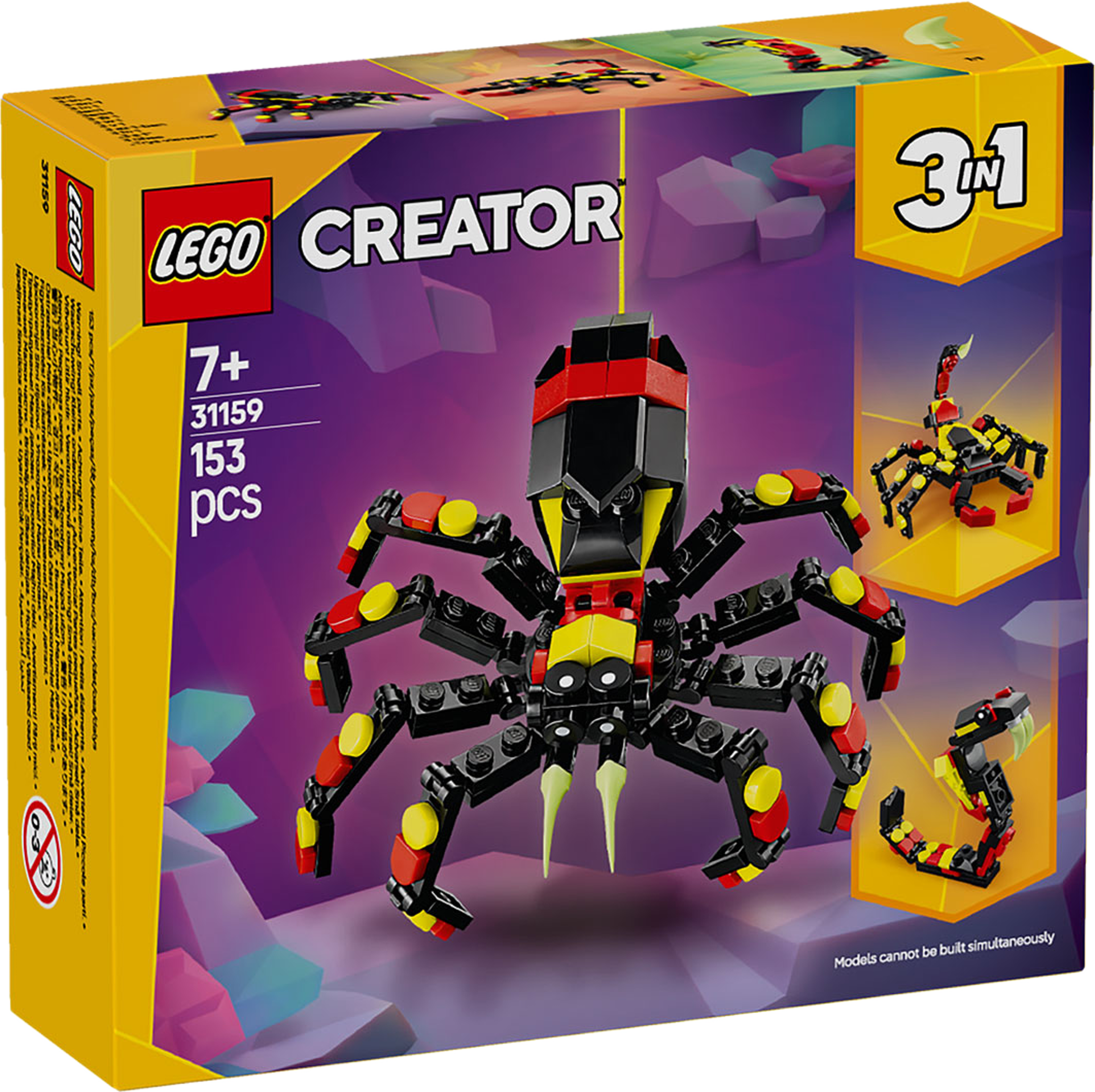 Creator Vilda djur: överraskande spindel 31159, från LEGO, i färgen Multi. Klicka för att öppna bilden i stort format