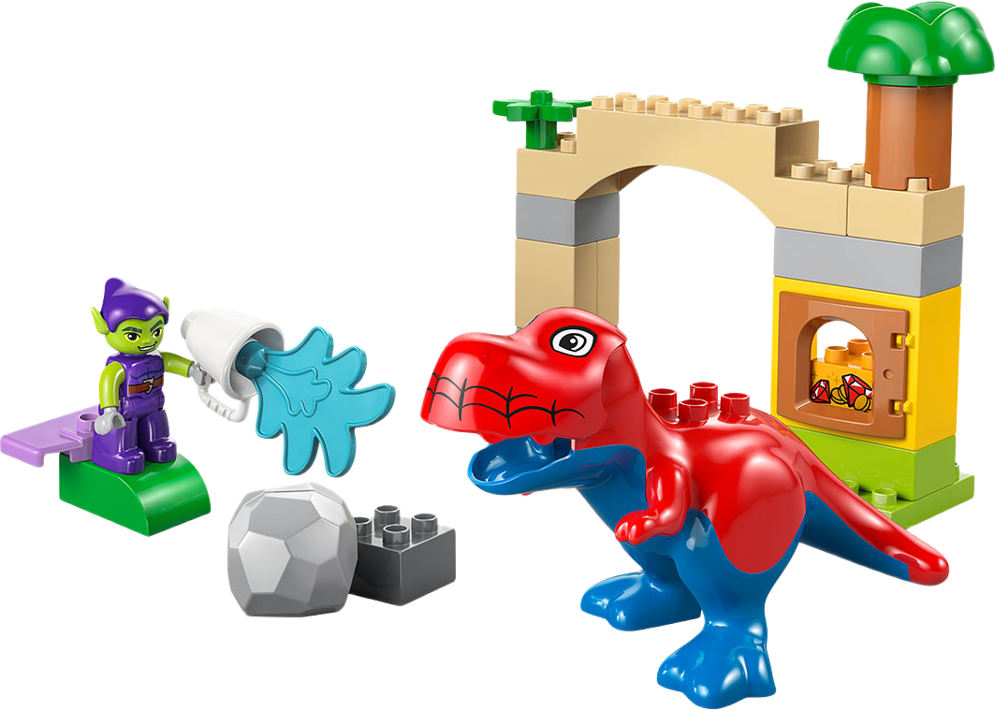 Marvel Dinosaurien Spidey-Rex mot Green Goblin 10463, från LEGO, i färgen Multi. Klicka för att öppna bilden i stort format