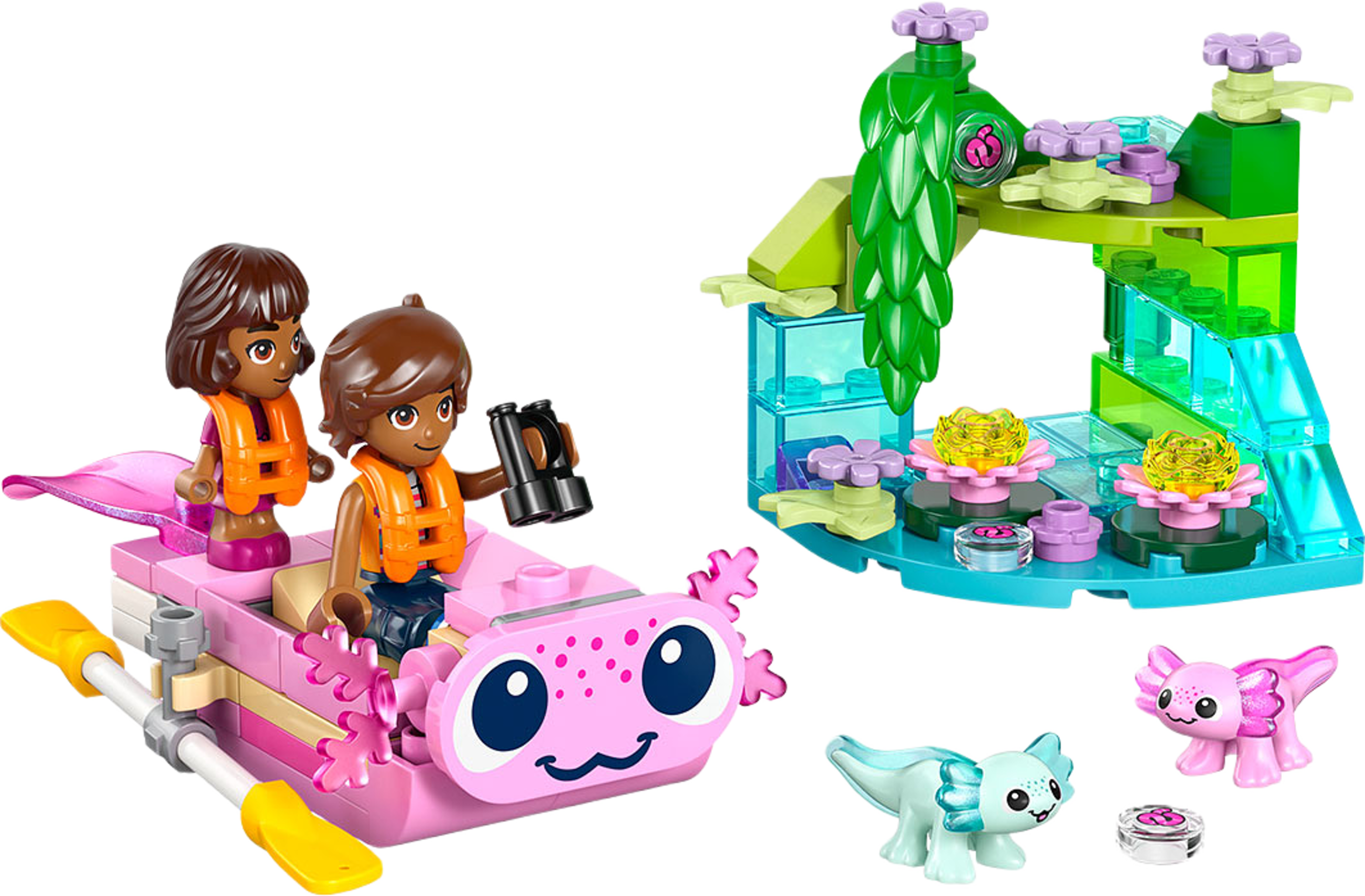 Friends Äventyrsbåt med axolotler 42681, från LEGO, i färgen Multi. Klicka för att öppna bilden i stort format