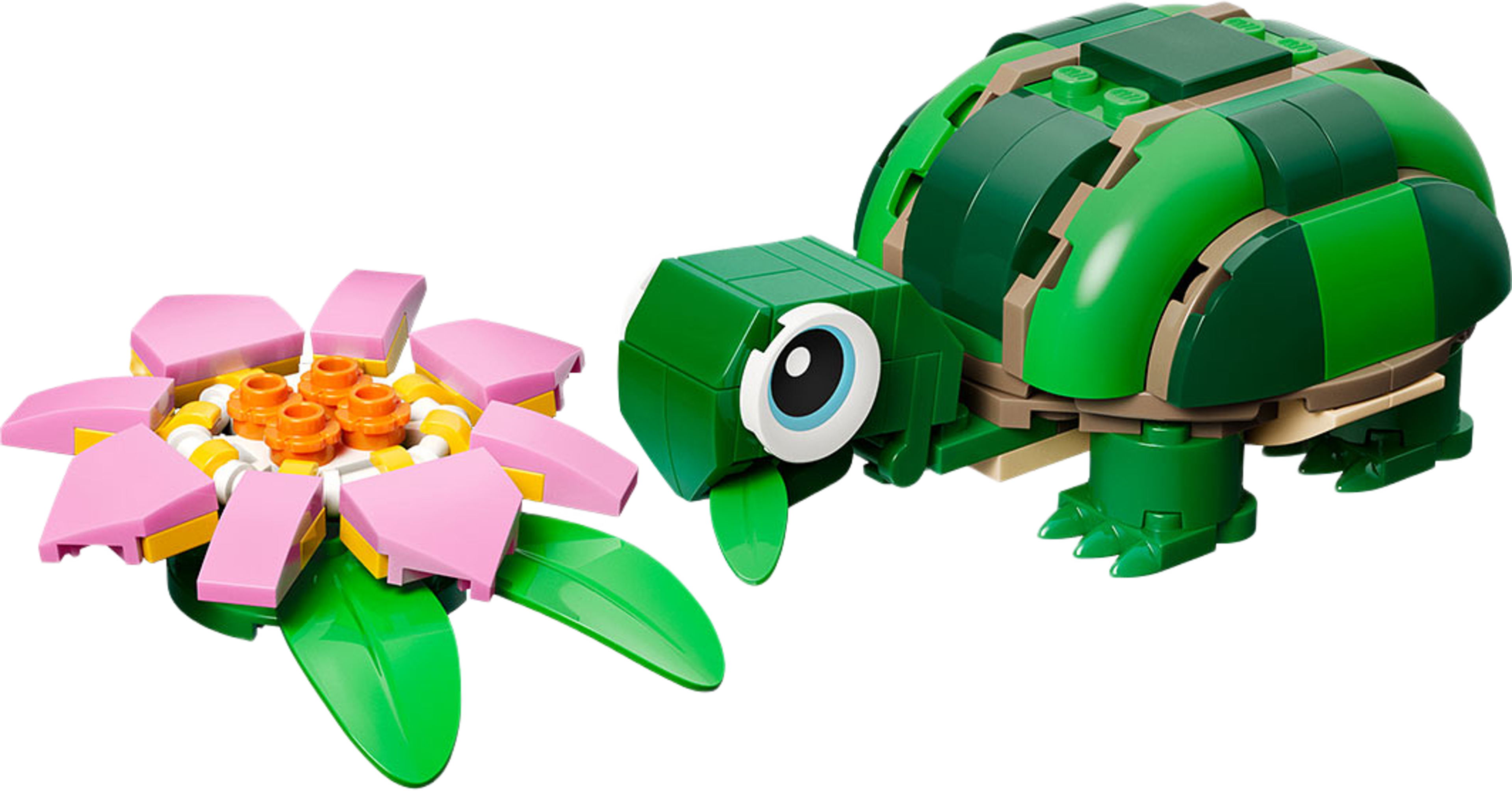 Creator 3-i-1 Sköldpadda med näckros 31377, från LEGO, i färgen Multi. Klicka för att öppna bilden i stort format