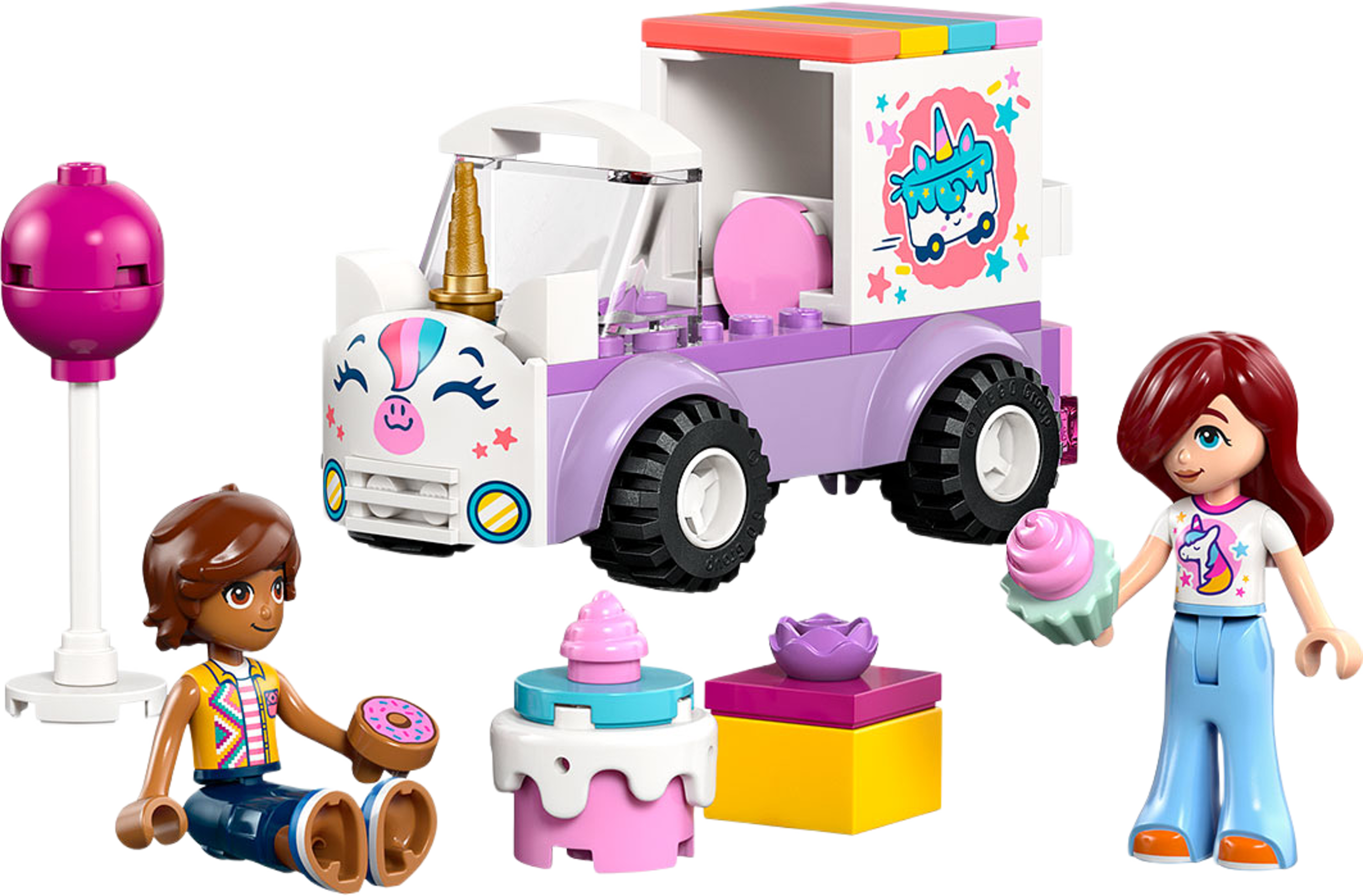 Friends Enhörningsbil för tårtleveranser Leksak 42675, från LEGO, i färgen Multi. Klicka för att öppna bilden i stort format