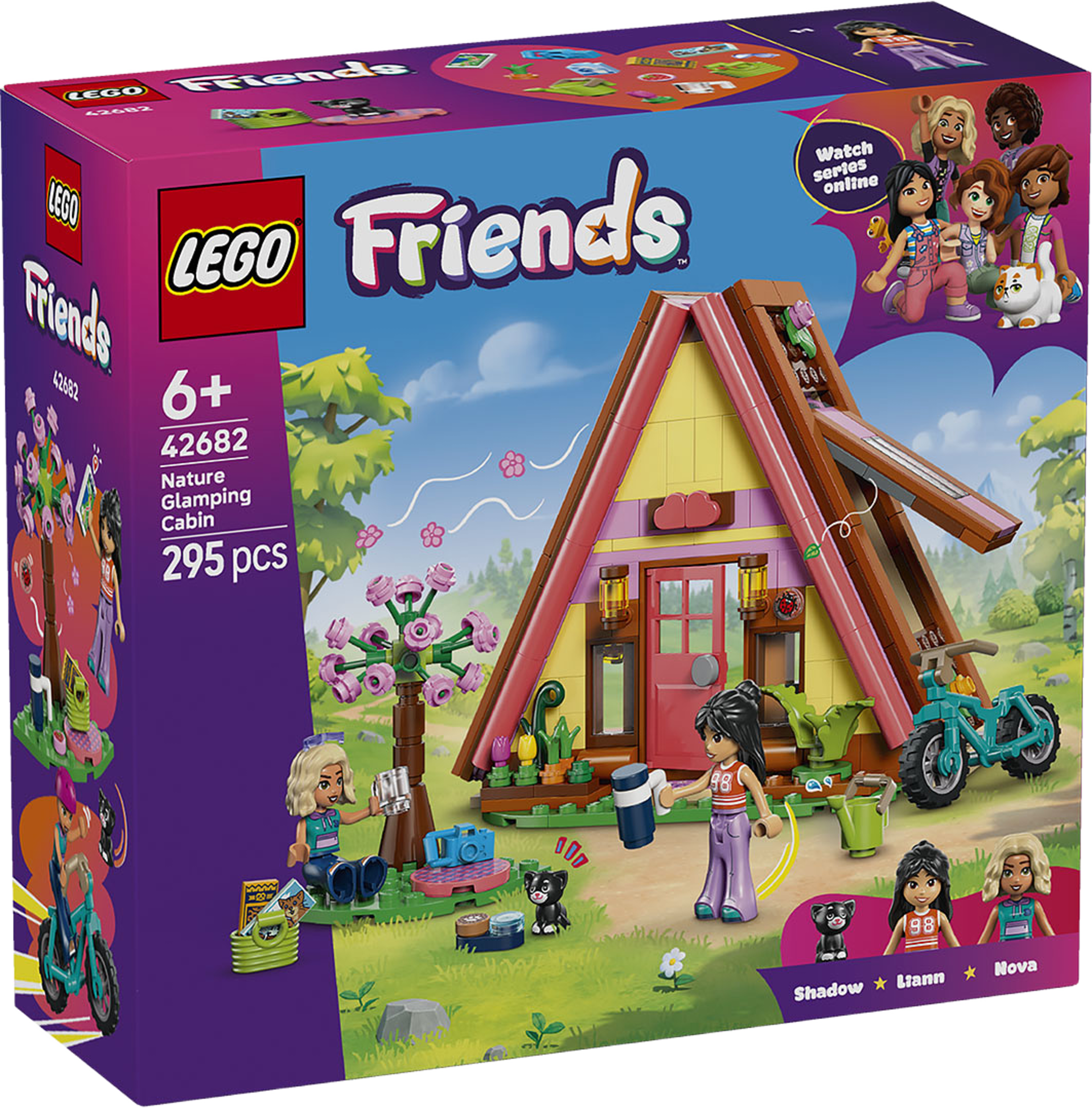 Friends Glampingstuga i naturen Byggleksak 42682, från LEGO, i färgen Multi. Klicka för att öppna bilden i stort format