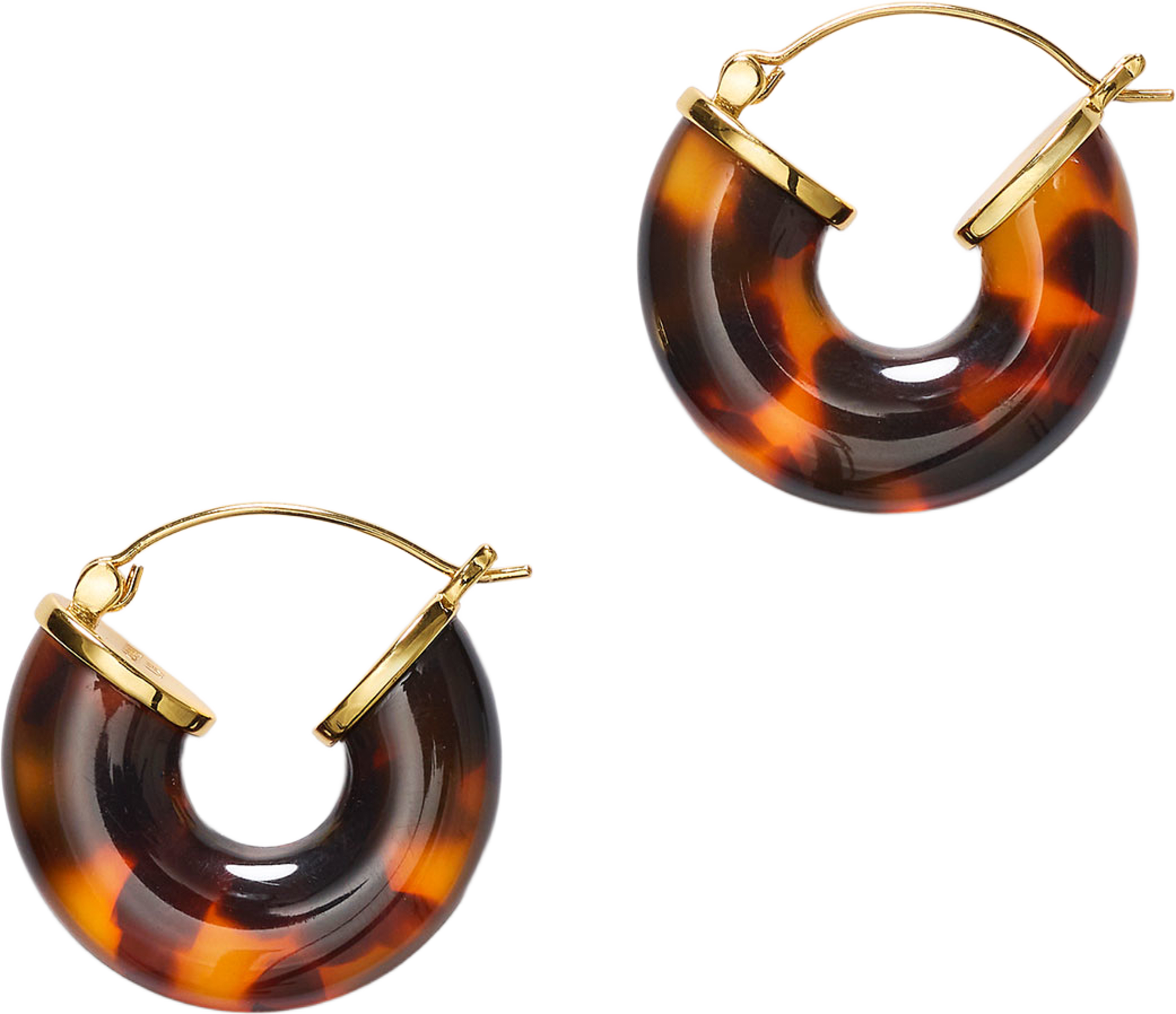 Big Swell Hoops, från Anni Lu, i färgen Golden Tortoise. Klicka för att öppna bilden i stort format