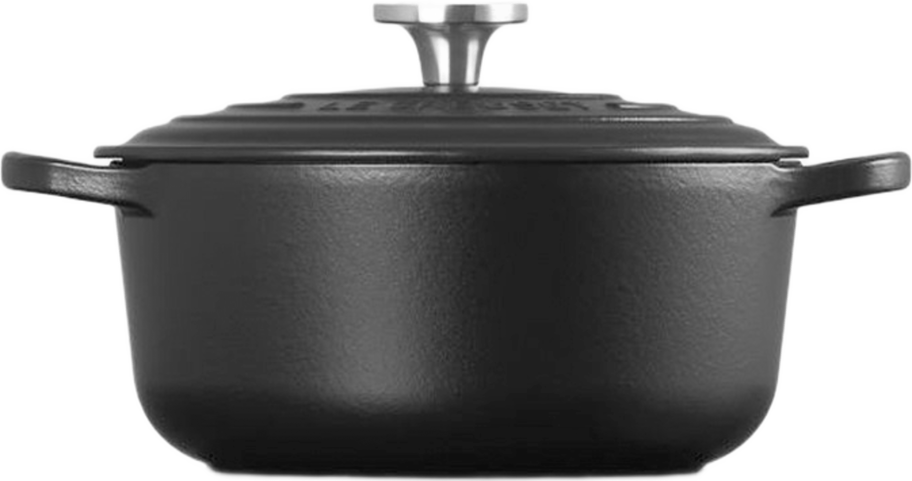 Signature gjutjärn rund gryta 20cm, från Le Creuset, i färgen Black. Klicka för att öppna bilden i stort format
