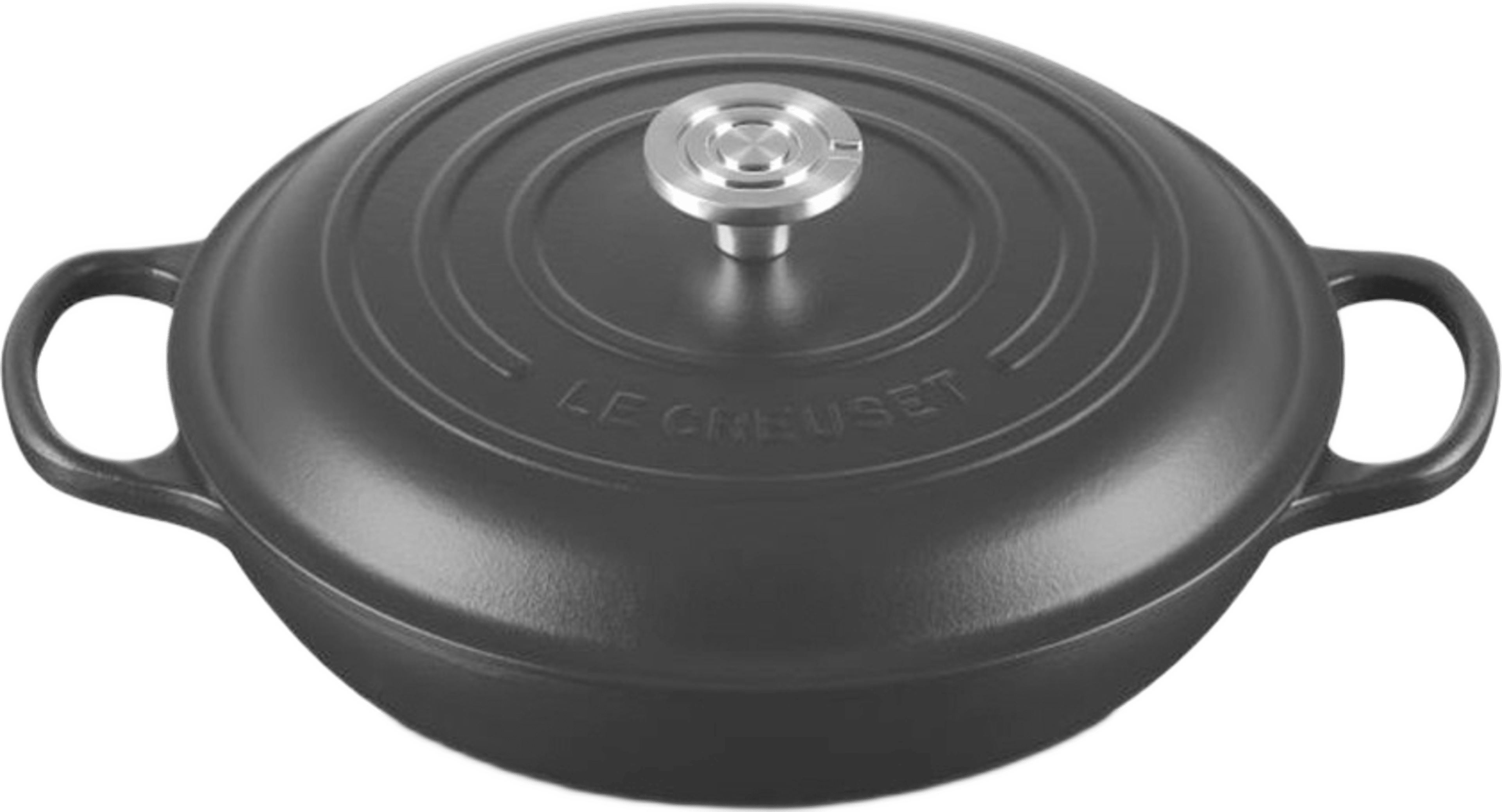 Signature gjutjärn buffetgryta 30cm, från Le Creuset, i färgen Black. Klicka för att öppna bilden i stort format