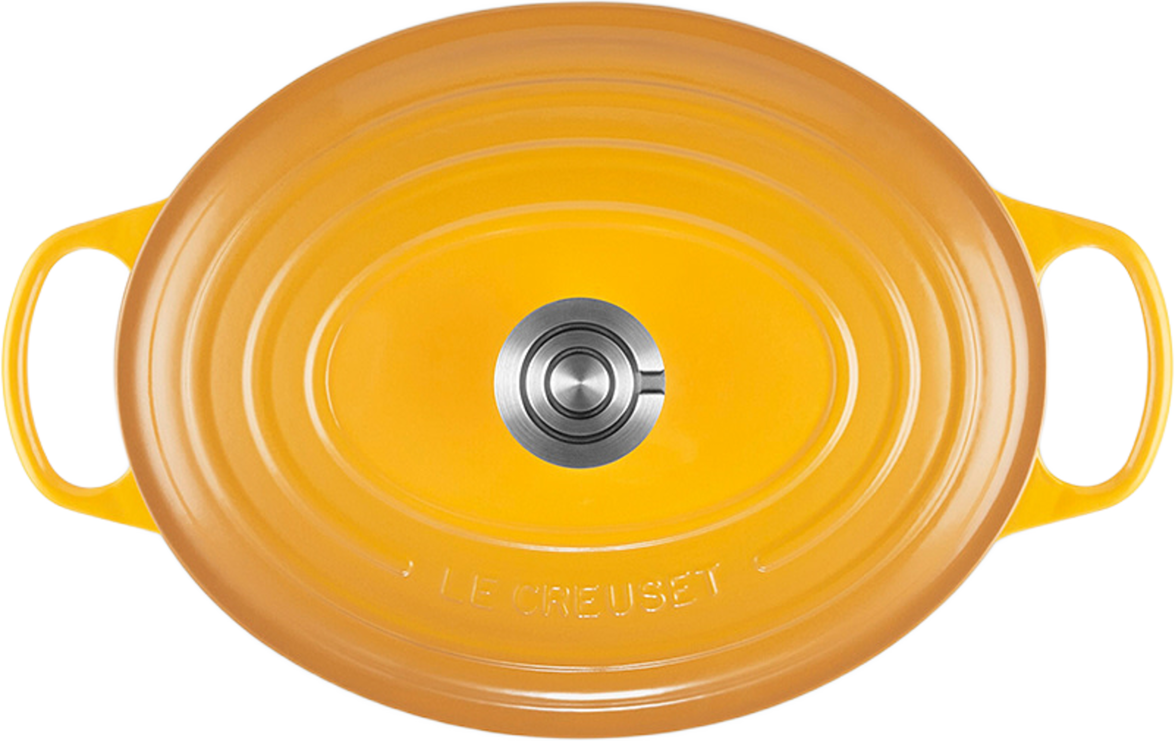 Signature gjutjärn oval gryta 31cm, från Le Creuset, i färgen Nectar. Klicka för att öppna bilden i stort format